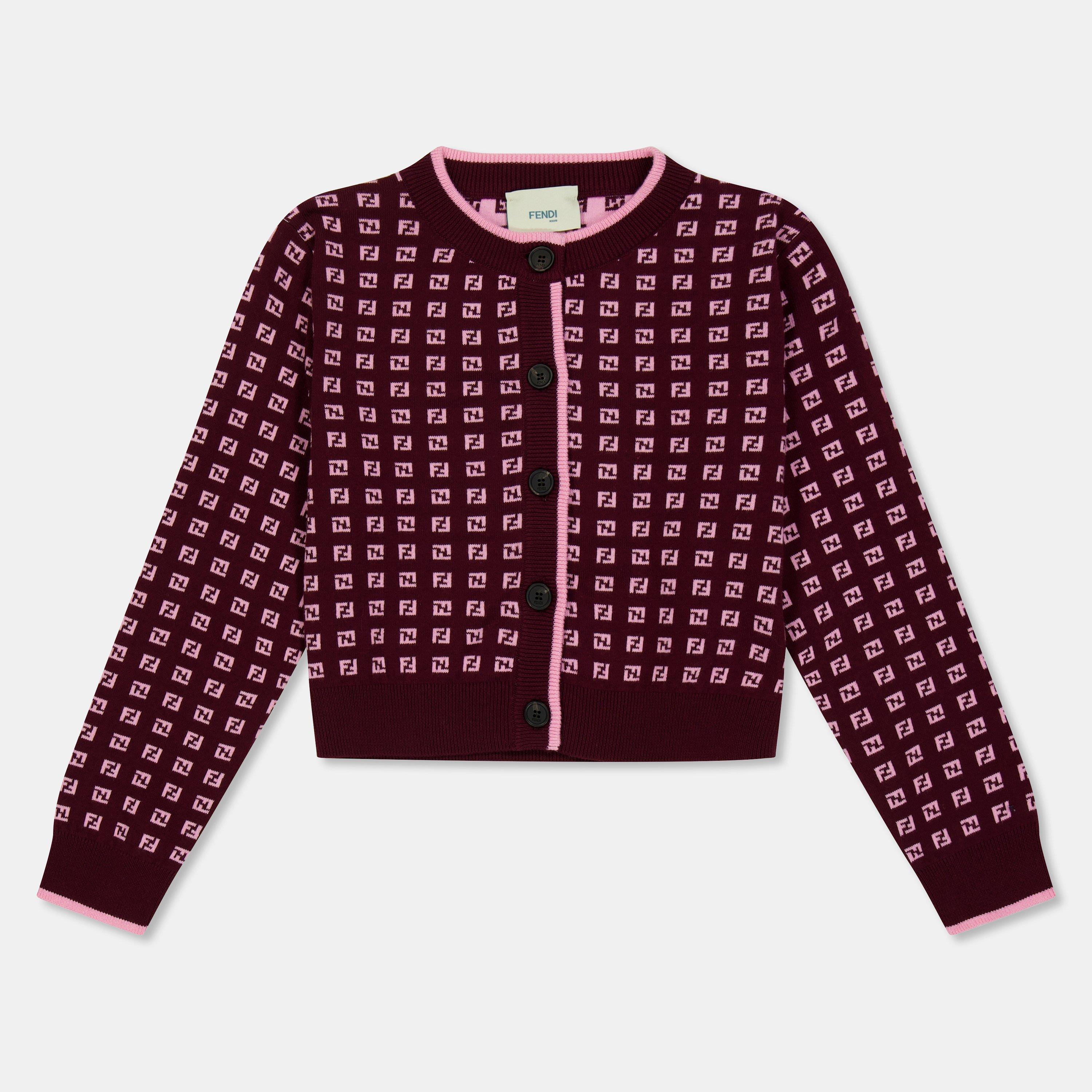 Multi F1UPN - Fendi - Kids' FF Cardigan - 1