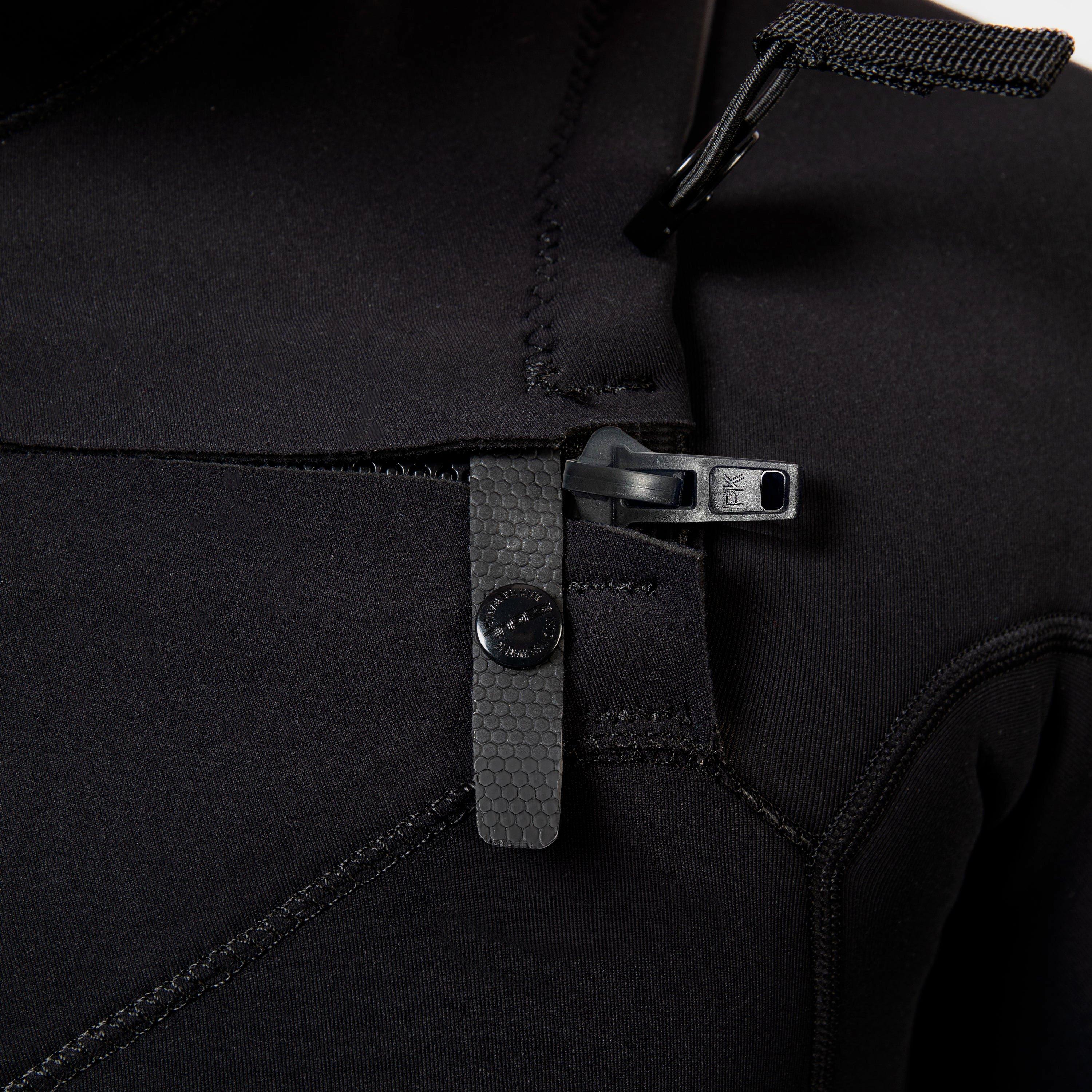 Black - Gul - MENS ECHO 3/2MM NATUR CHEST ZIP SPRING WETSUIT - 3