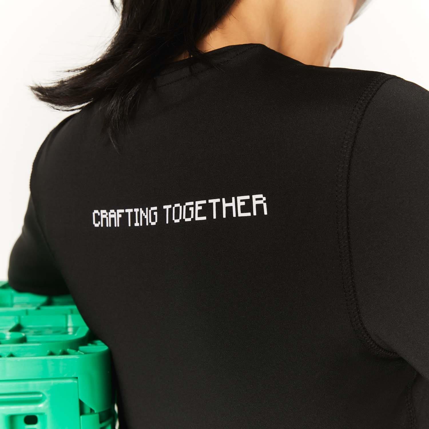 Black - Lacoste - Live x Minecraft Cropped T-Shirt - 4