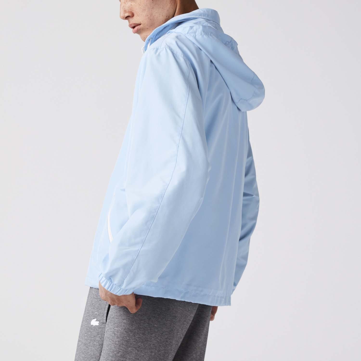 Light Blue - Lacoste - Lightweight Water-Resistant Windbreaker - 2