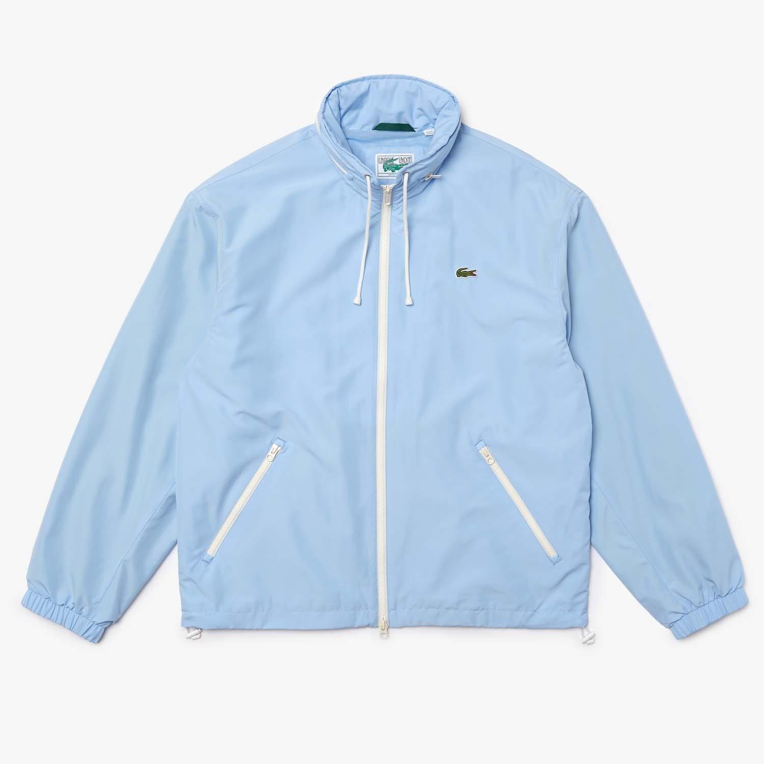 Light Blue - Lacoste - Lightweight Water-Resistant Windbreaker - 3