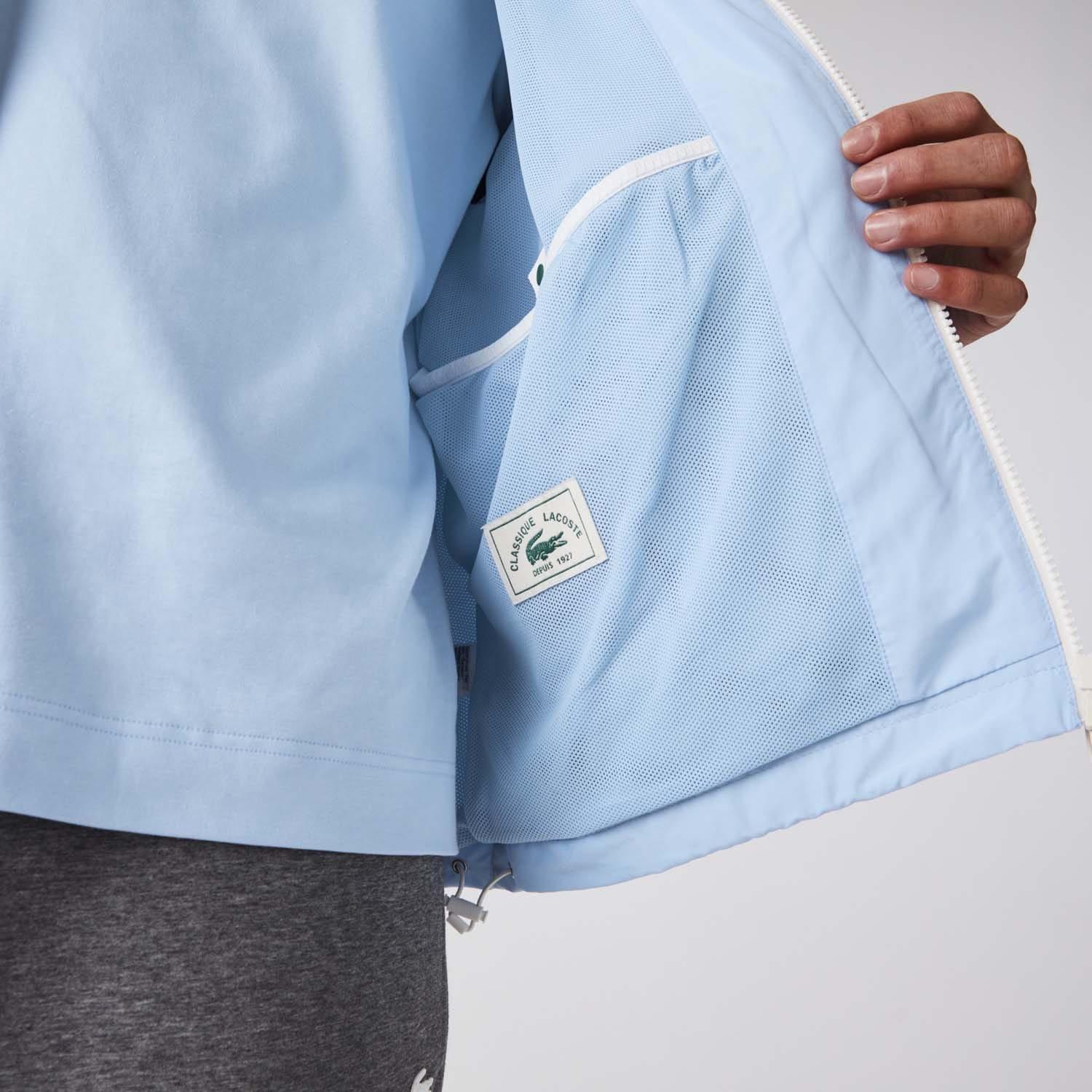 Light Blue - Lacoste - Lightweight Water-Resistant Windbreaker - 5