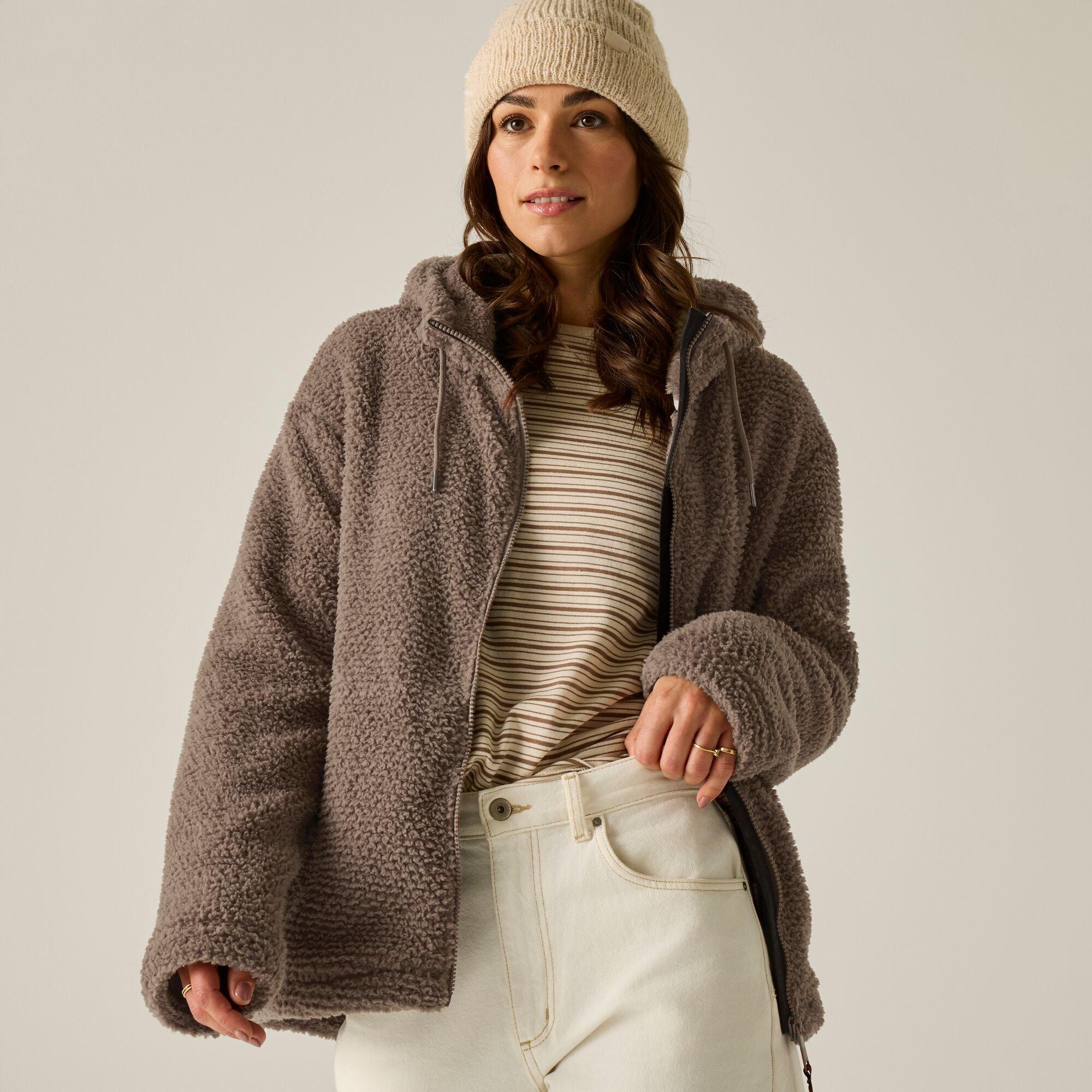 Mocha - Regatta - Womens Evelina Hooded Fleece - 1