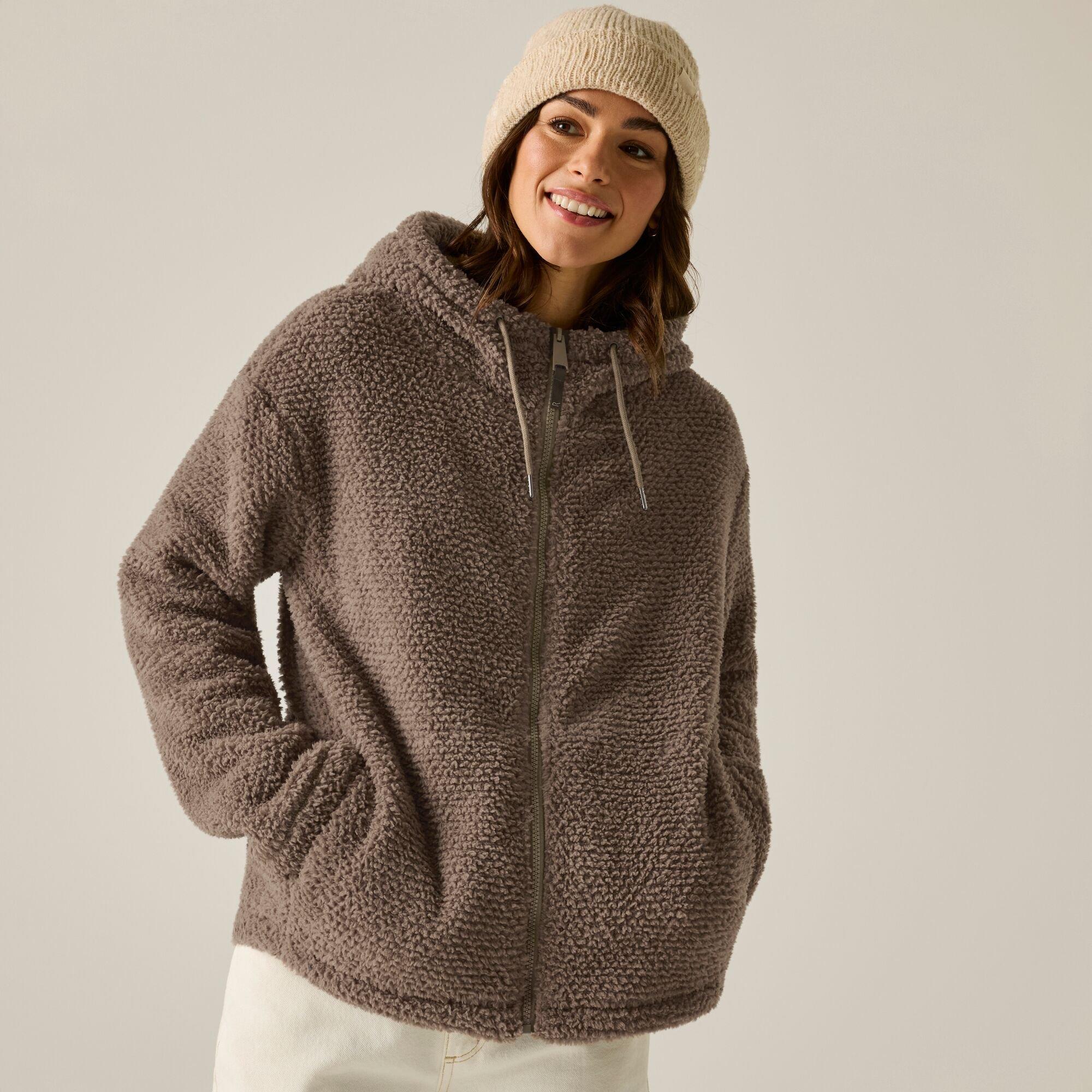 Mocha - Regatta - Womens Evelina Hooded Fleece - 2