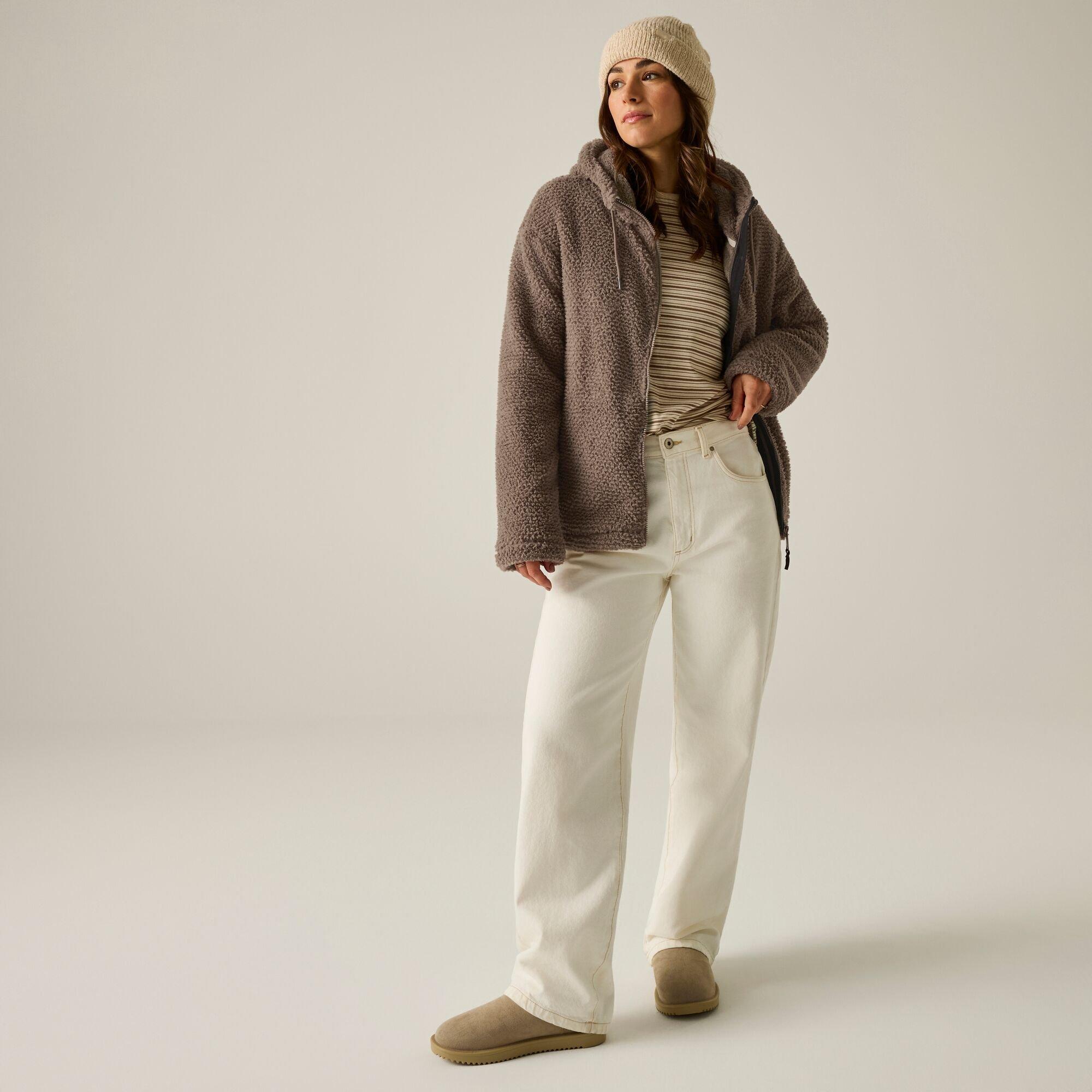 Mocha - Regatta - Womens Evelina Hooded Fleece - 5