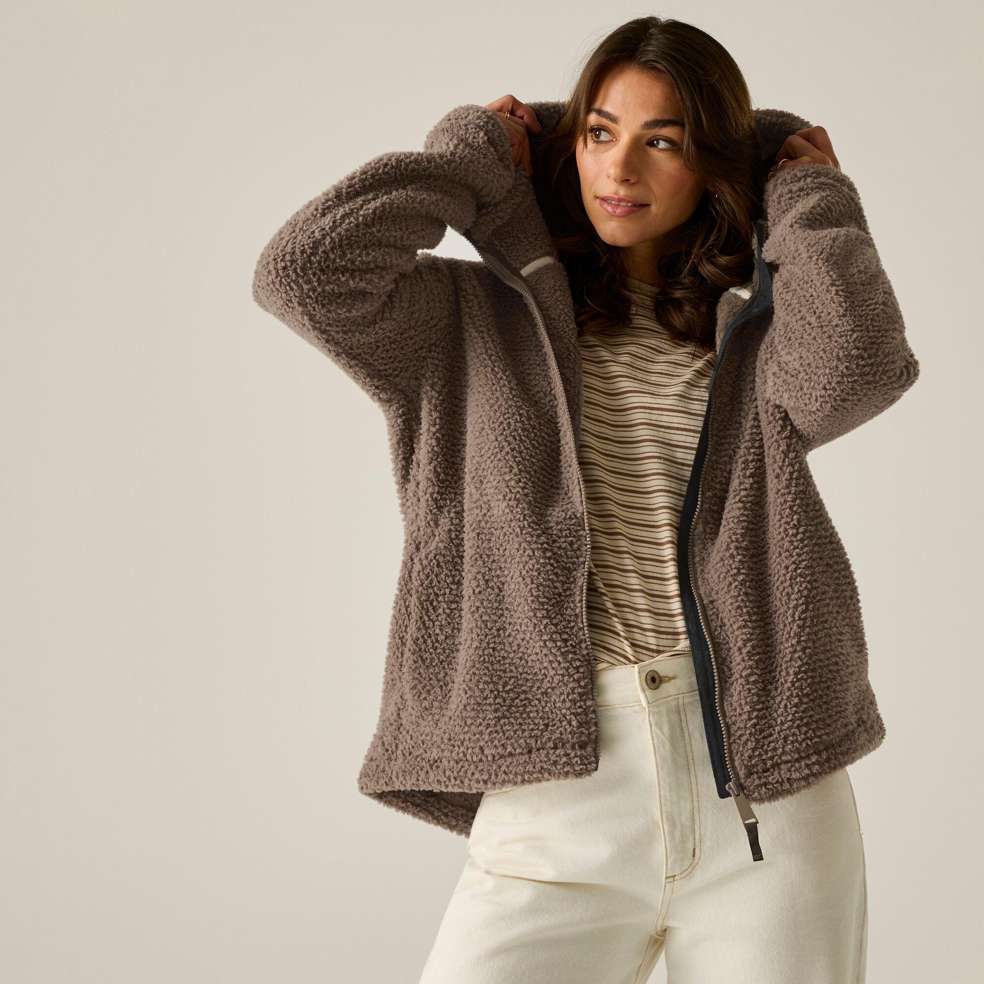 Mocha - Regatta - Womens Evelina Hooded Fleece - 6