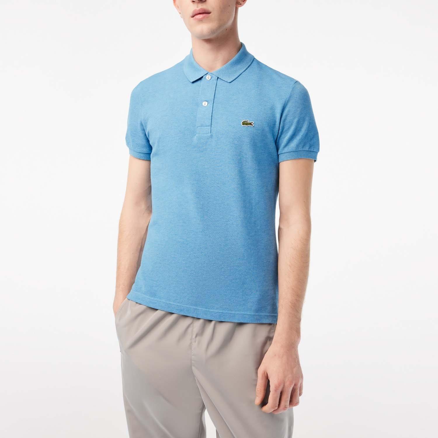 Blue - Lacoste - Slim Fit L.12.12 Piqu¿ Polo Shirt - 1