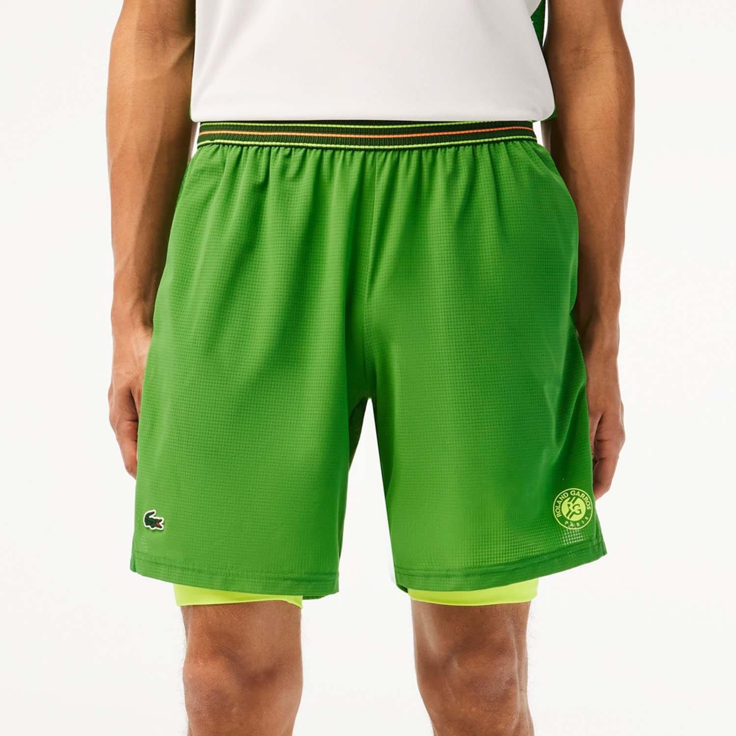 Green - Lacoste - Roland Garros Edition Lined Shorts - 1