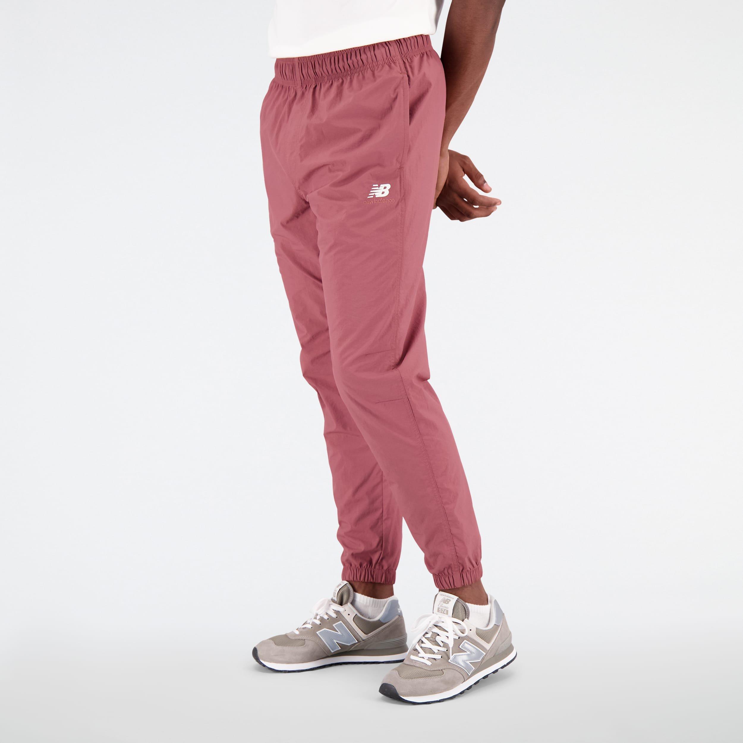 Burgundy - New Balance - Sport Essentials Premium Woven Pants - 3