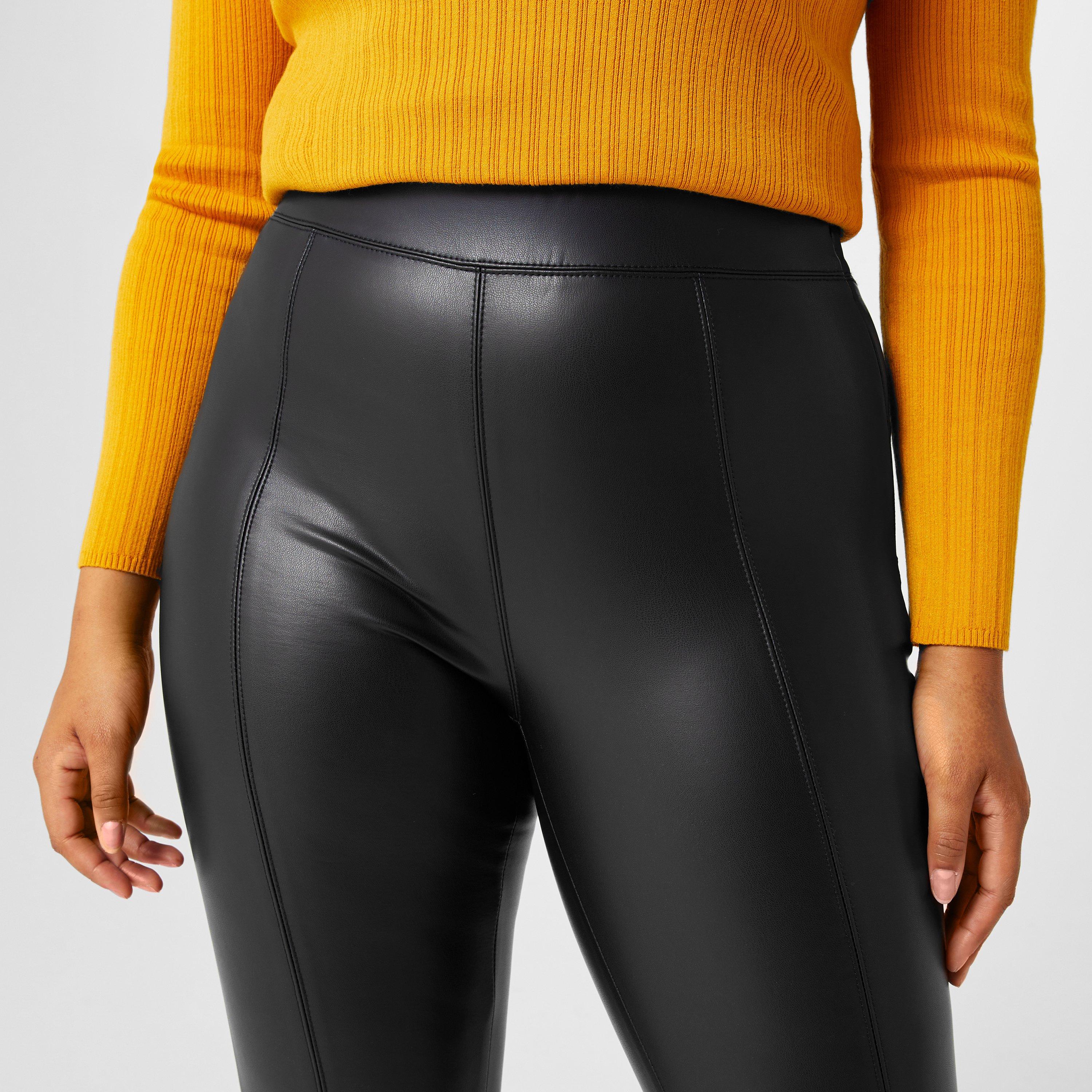 Zwart - Biba - Biba pu stretch legging - 3