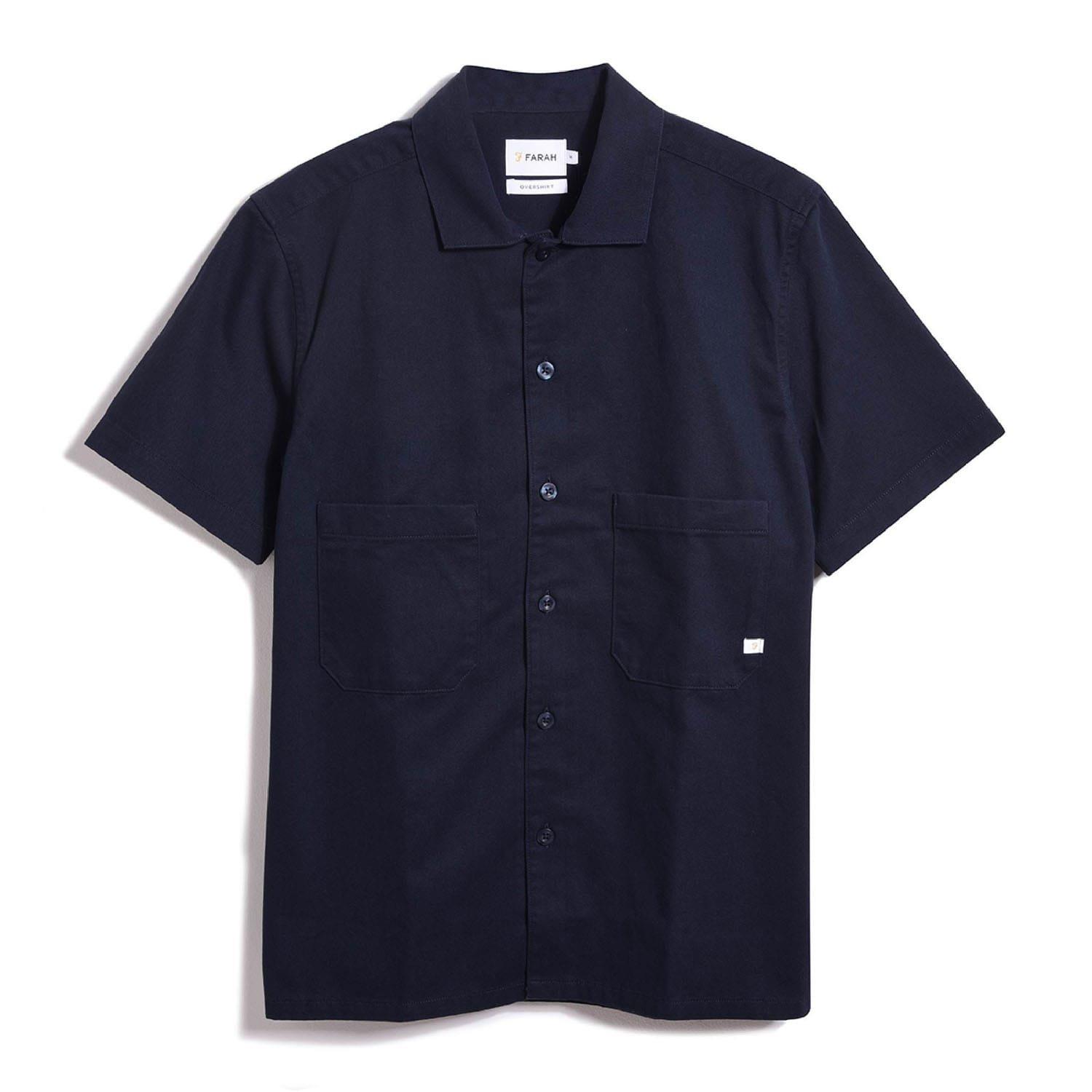 Navy - Farah - Rodney Shirt - 1
