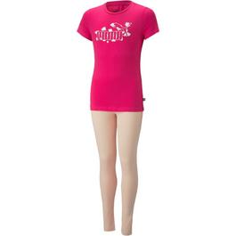 Puma Graphic Tee And Leggings Set G