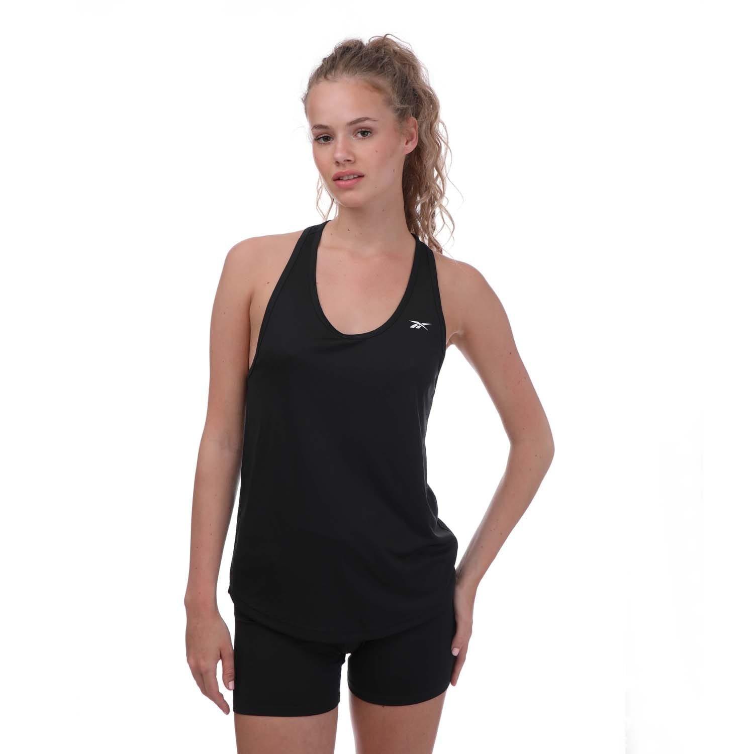Black - Reebok - Workout Ready Mesh Back Tank - 3