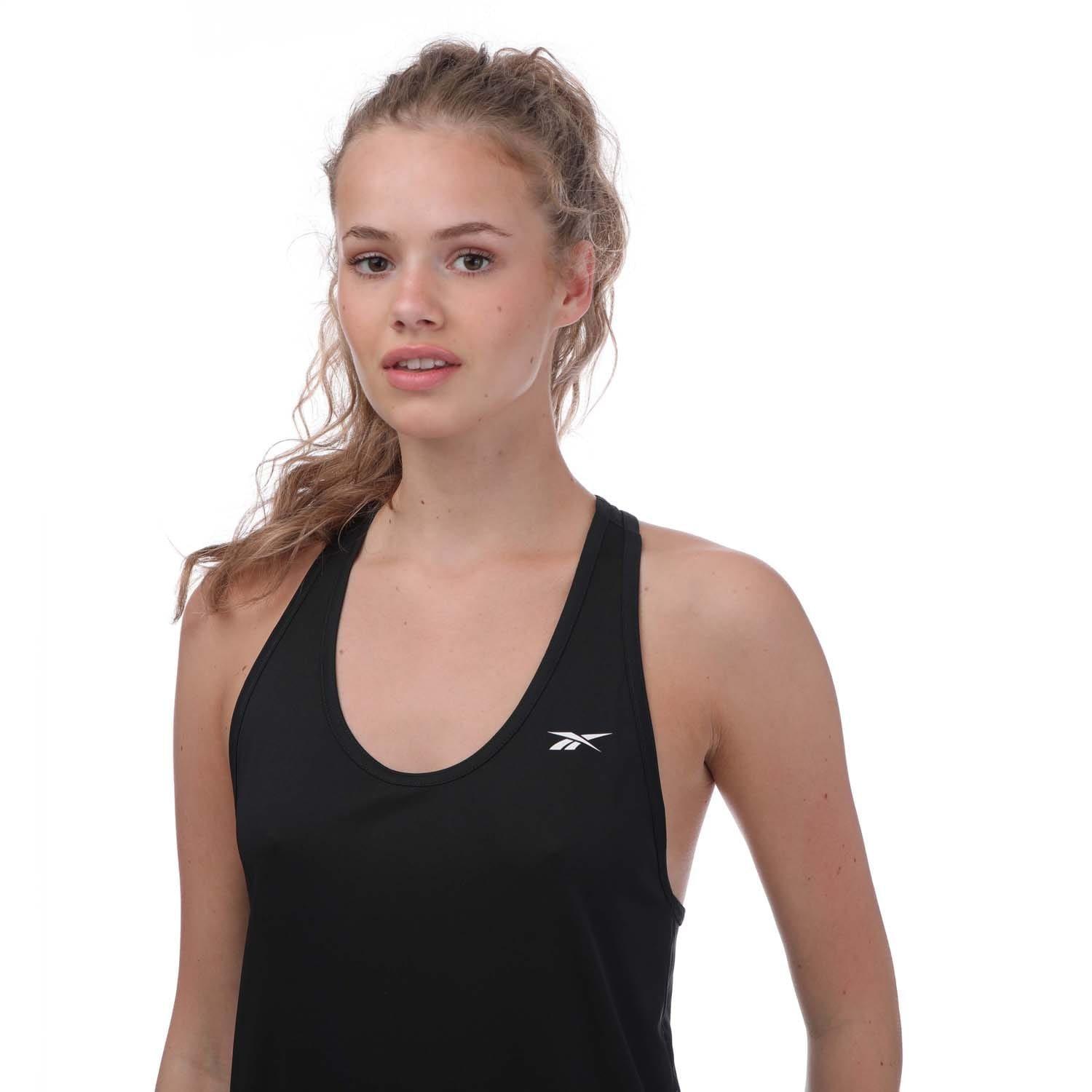 Black - Reebok - Workout Ready Mesh Back Tank - 6
