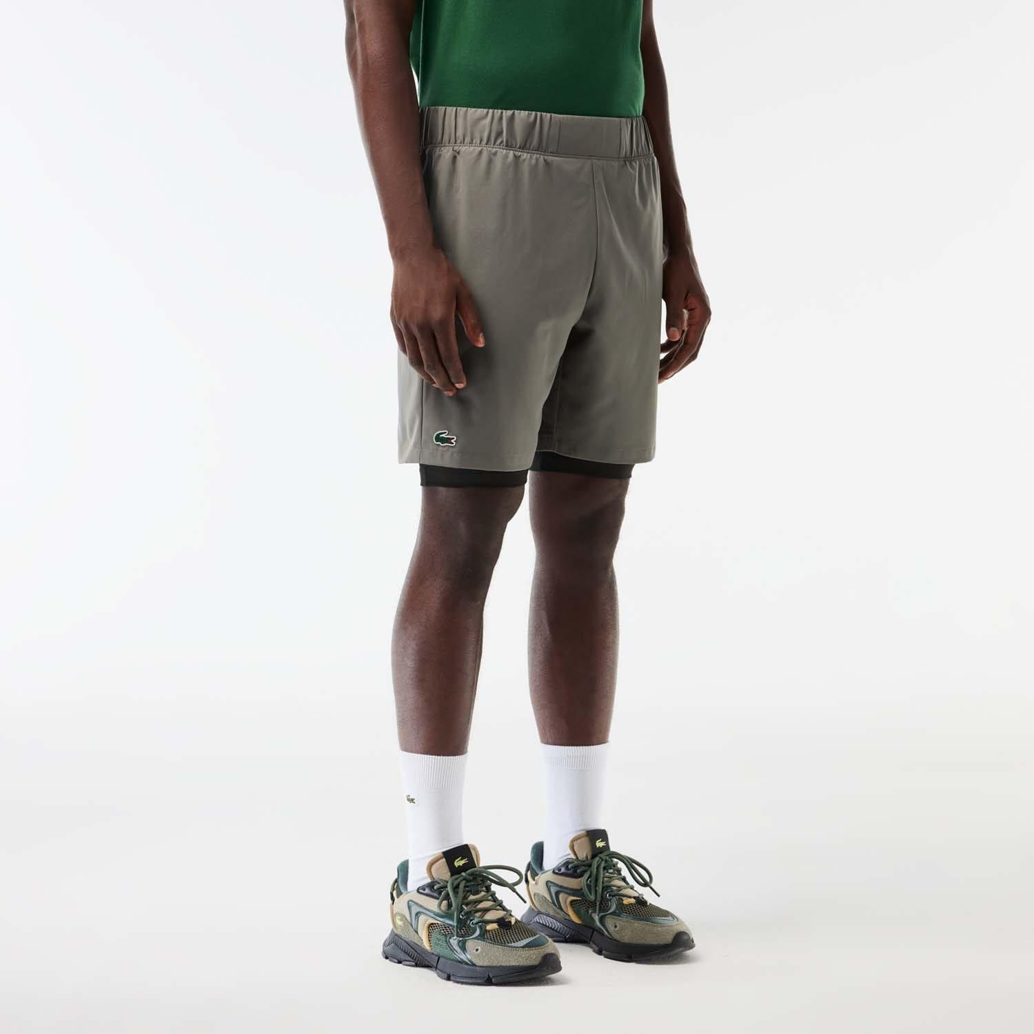 Grey - Lacoste - Lined Ultra Dry Sport Shorts - 2