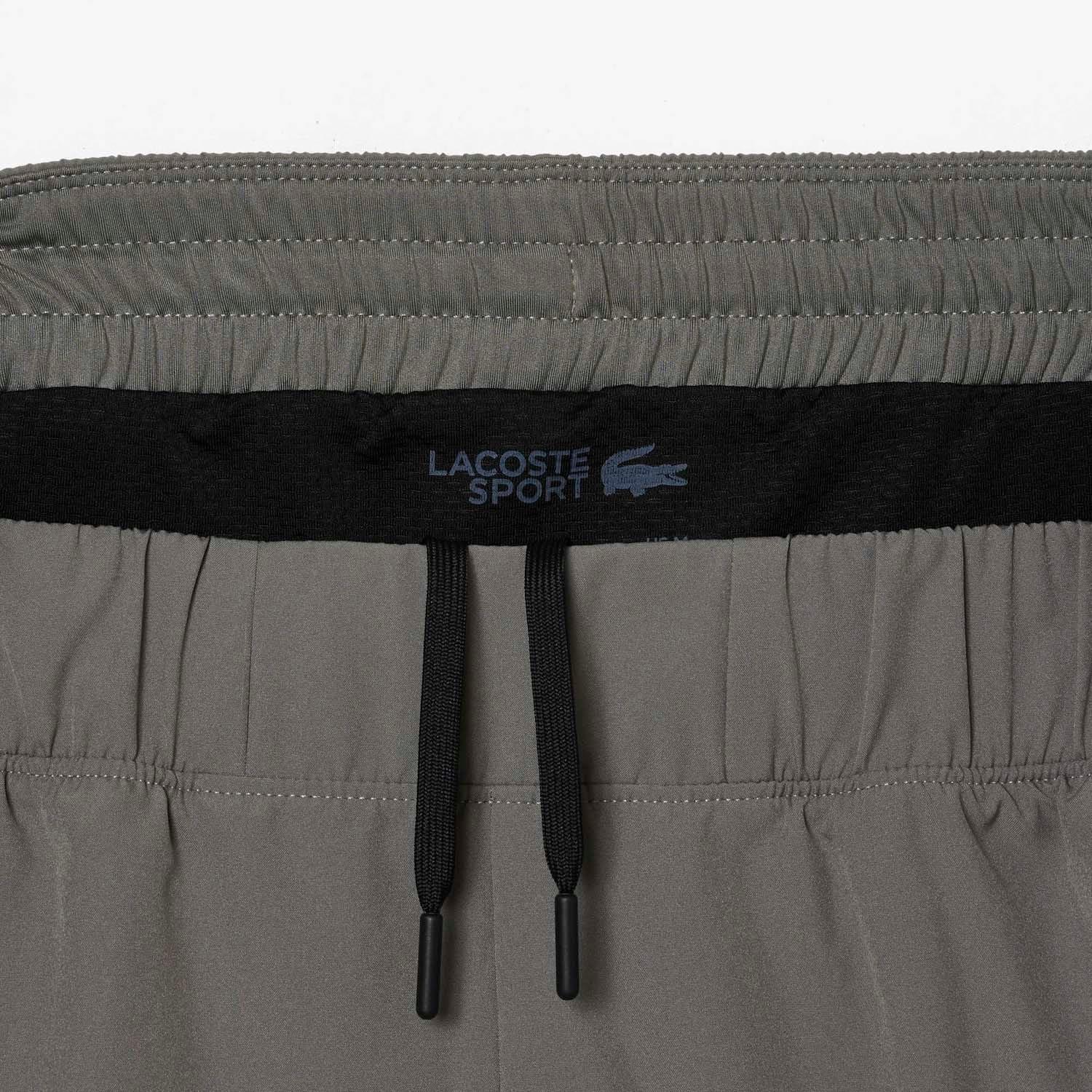 Grey - Lacoste - Lined Ultra Dry Sport Shorts - 4