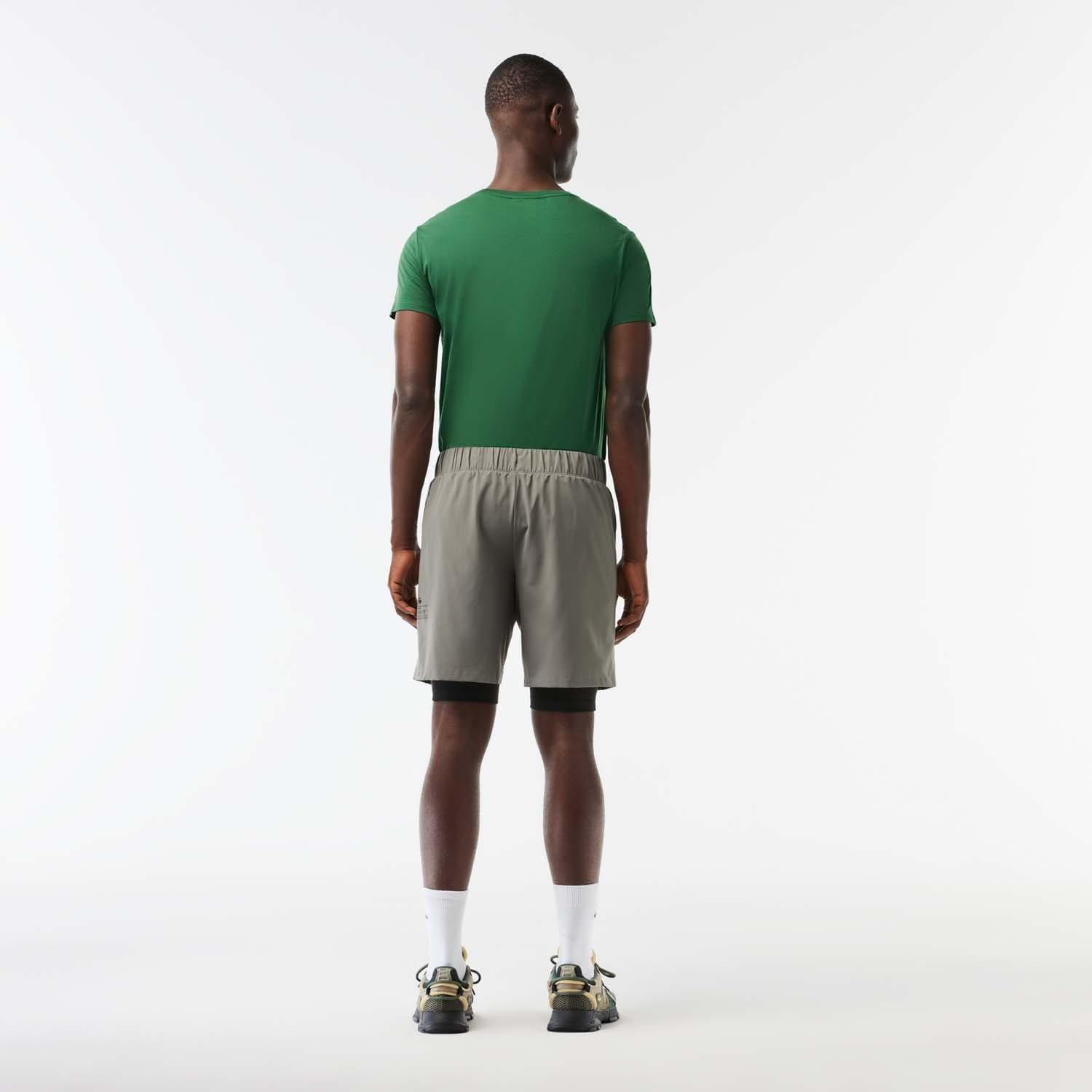 Grey - Lacoste - Lined Ultra Dry Sport Shorts - 5