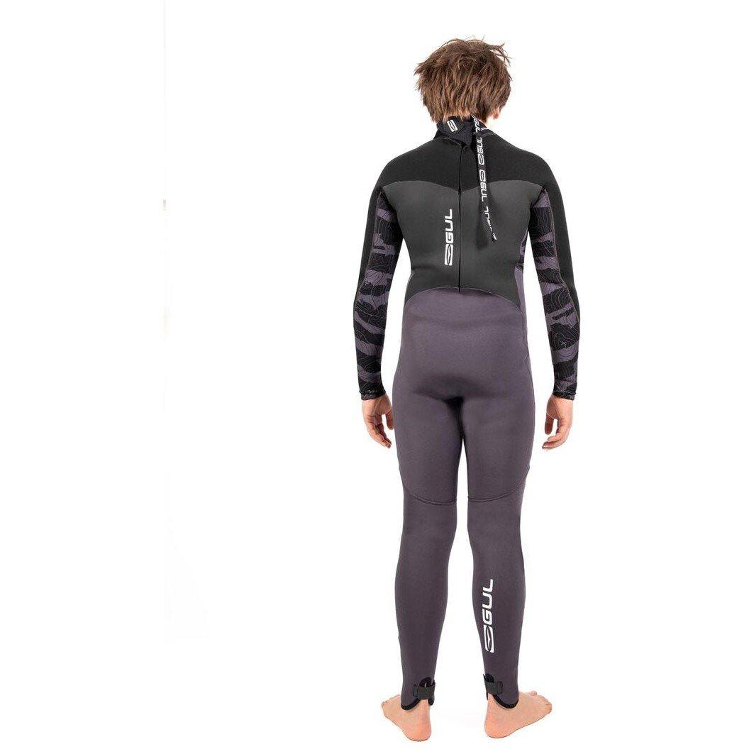 Charcoal/Contou - Gul - RESPONSE 5/3MM BLINDSTITCHED JUNIOR FULL WETSUIT - 2
