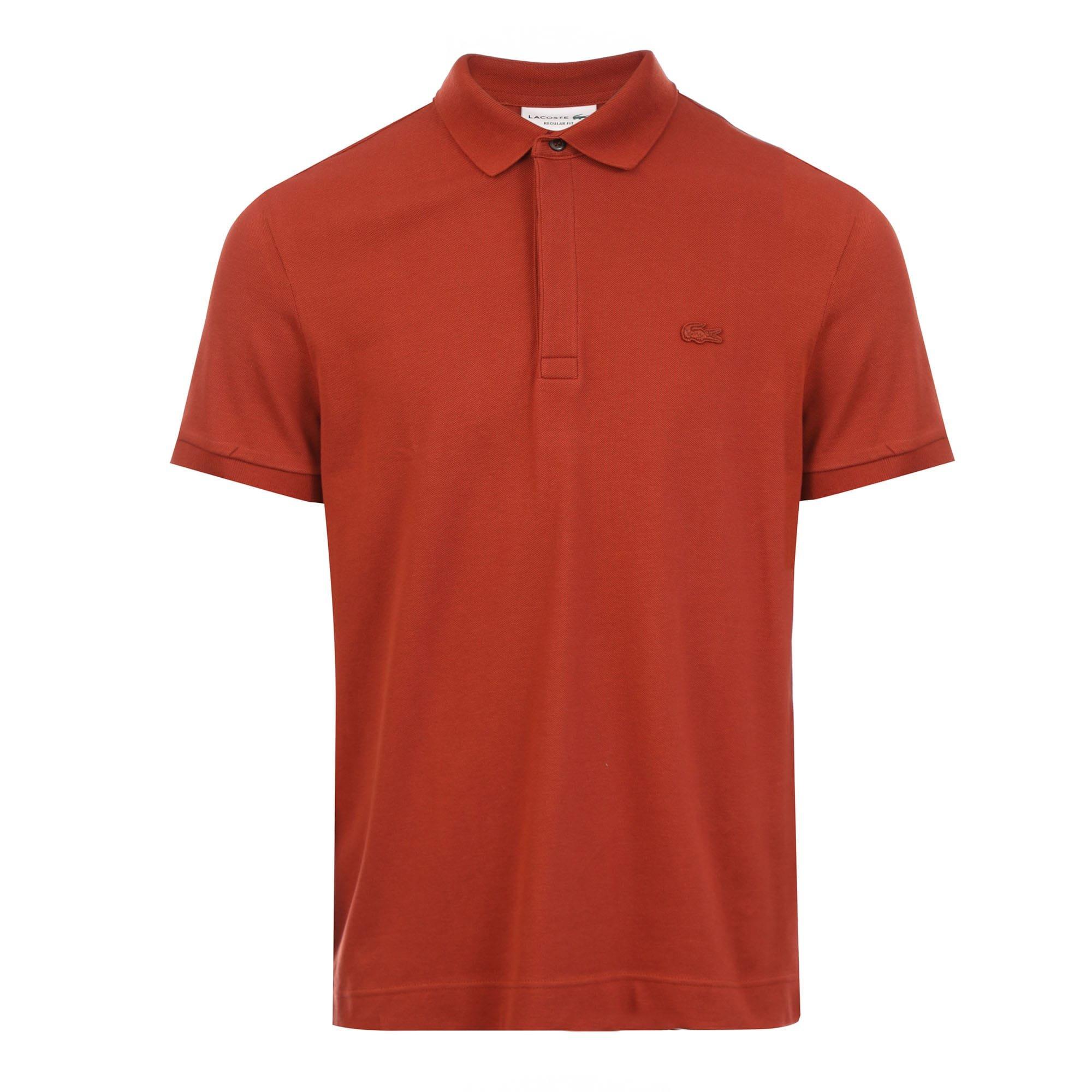 Red - Lacoste - Regular Fit Paris Stretch Piqu¿ Polo Shirt - 1