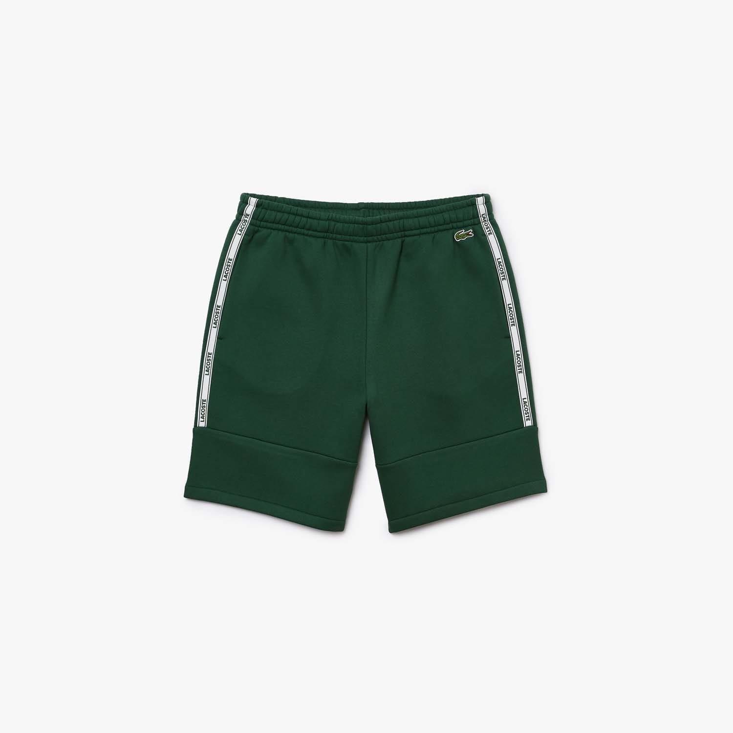 Green - Lacoste - Branded Bands Soft Cotton Shorts - 3