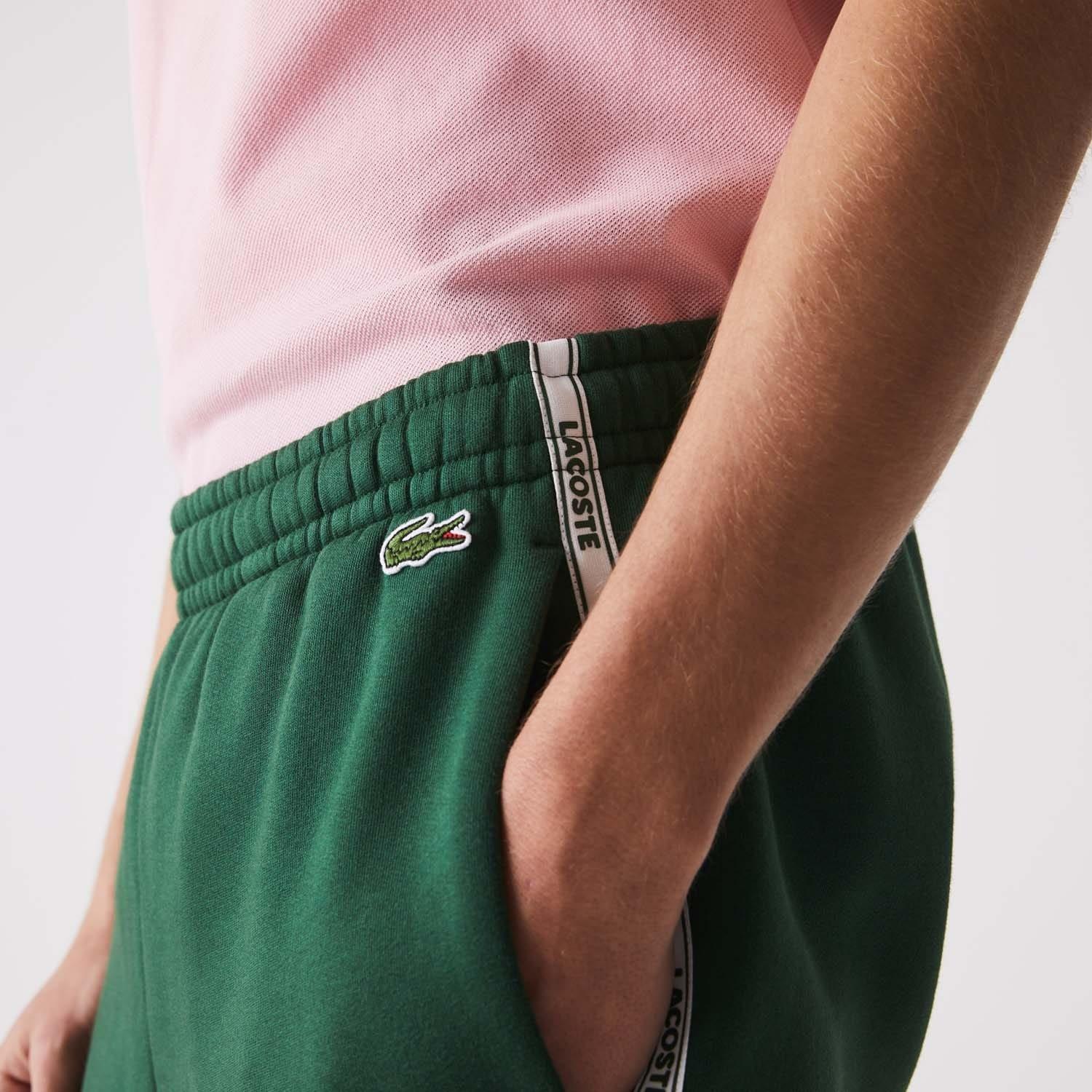 Green - Lacoste - Branded Bands Soft Cotton Shorts - 5