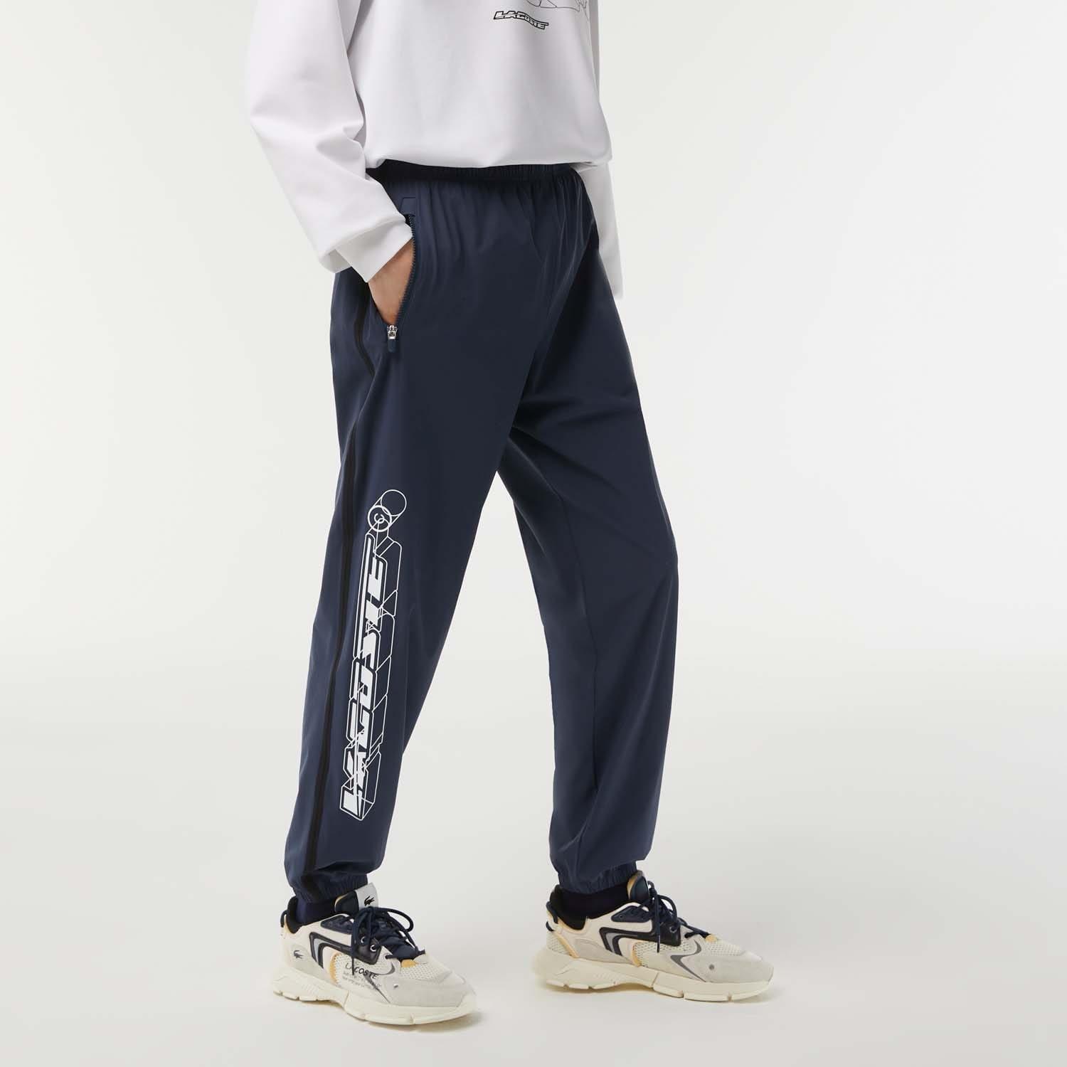 Blue - Lacoste - Showerproof Stretch Track Pants - 2