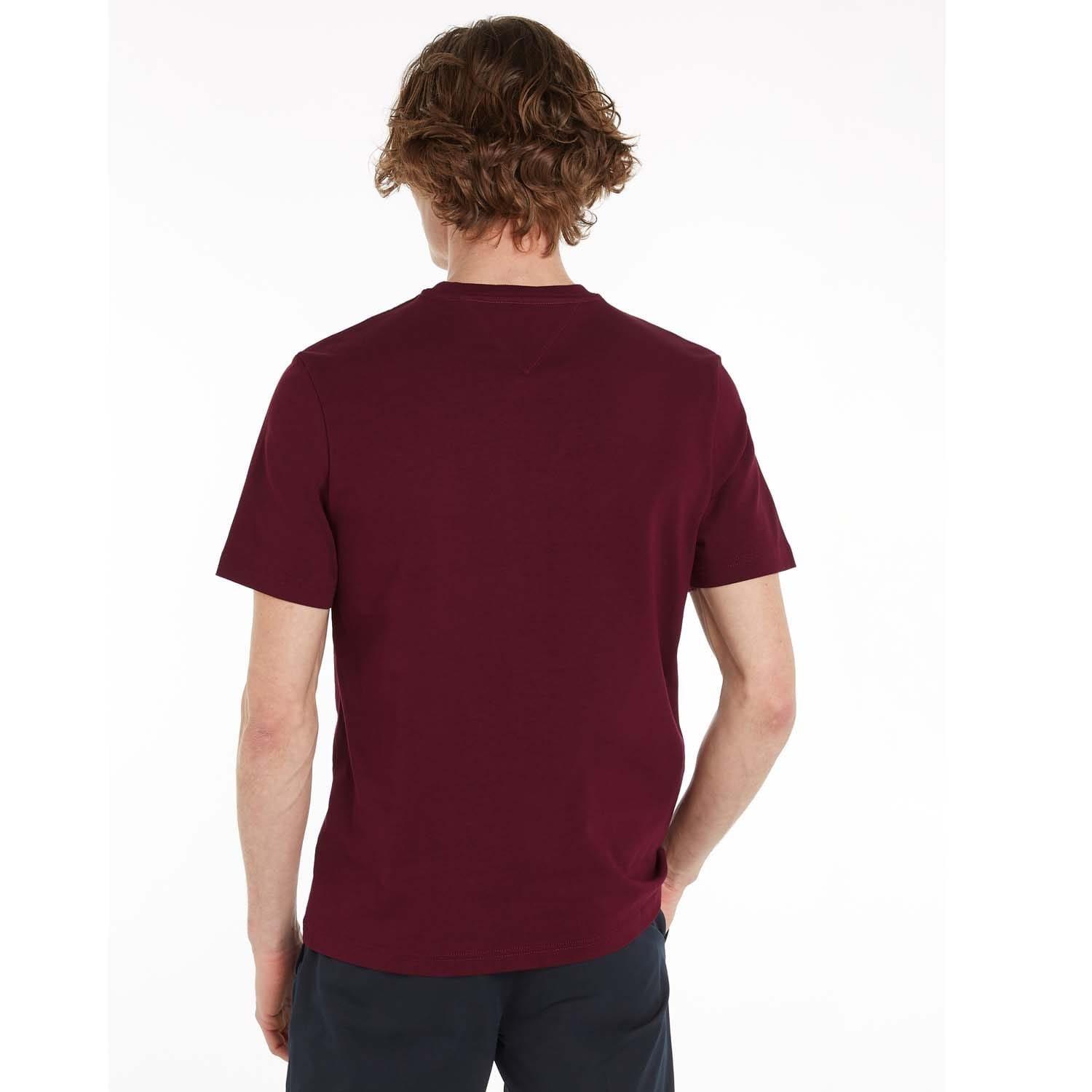 Purple - Tommy Hilfiger - Logo Embroidery T-Shirt - 3