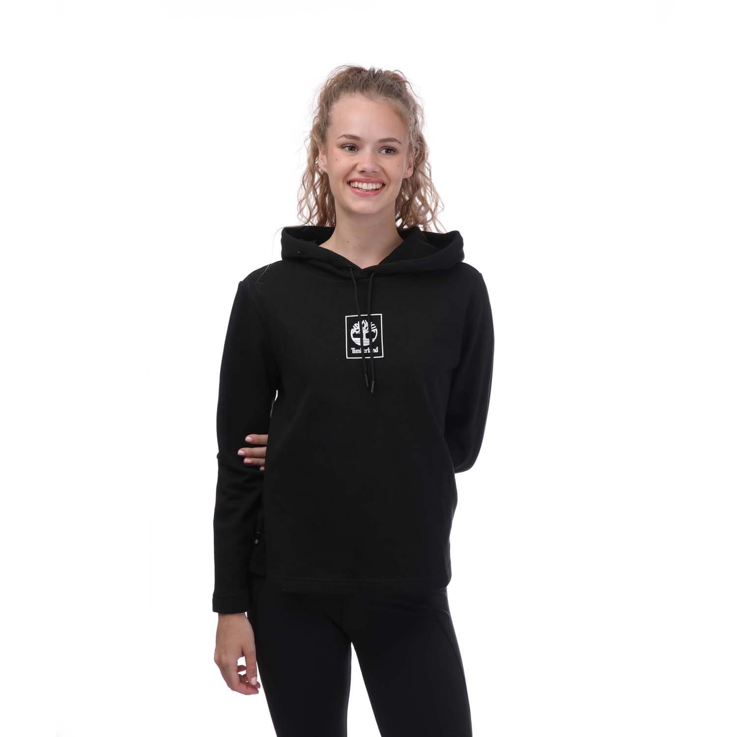 Black - Timberland - Stack Logo BB Hoody - 2