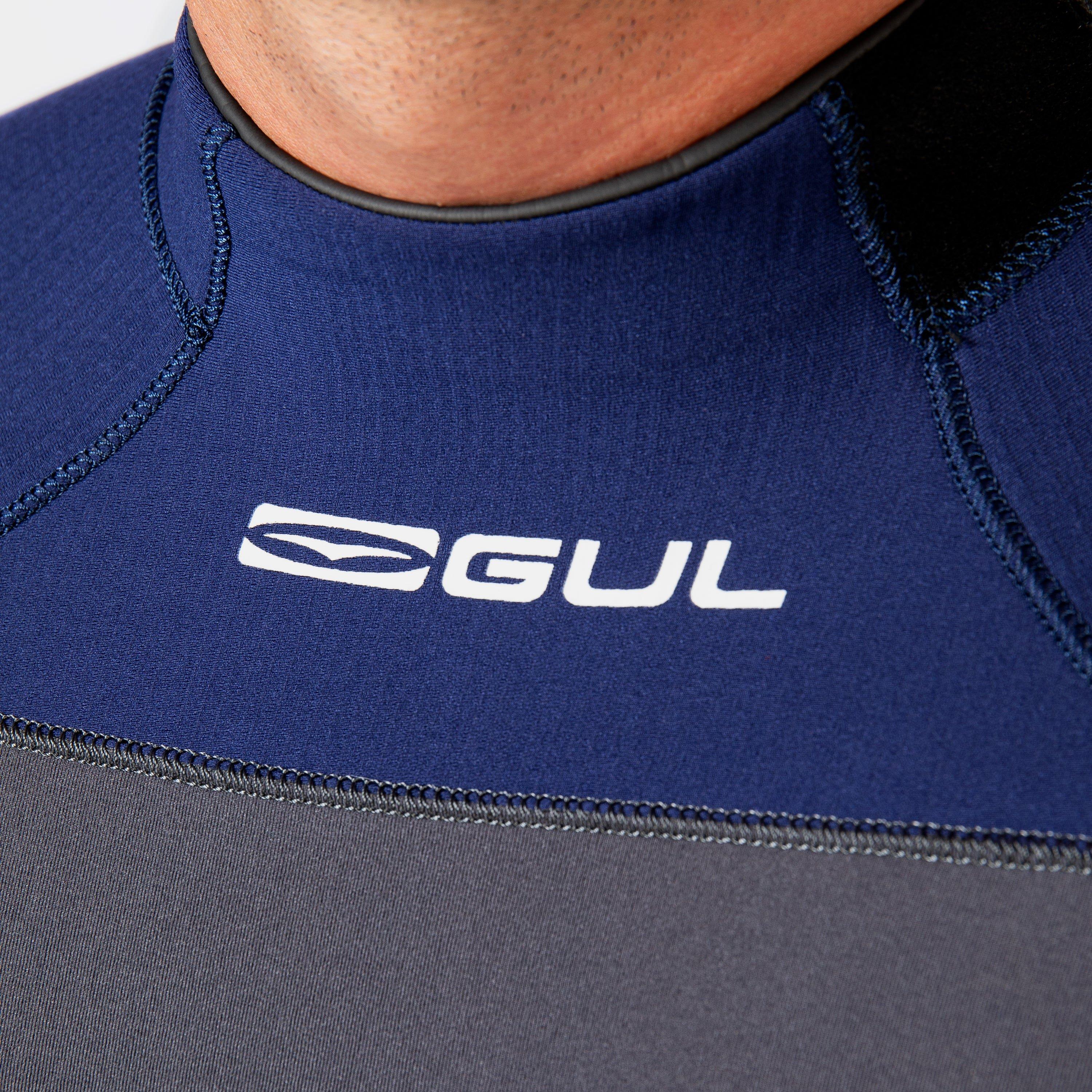 Grey/Navy - Gul - FLEXOR 32 YULEX BLINDSTITCHED FULL WETSUIT - 4