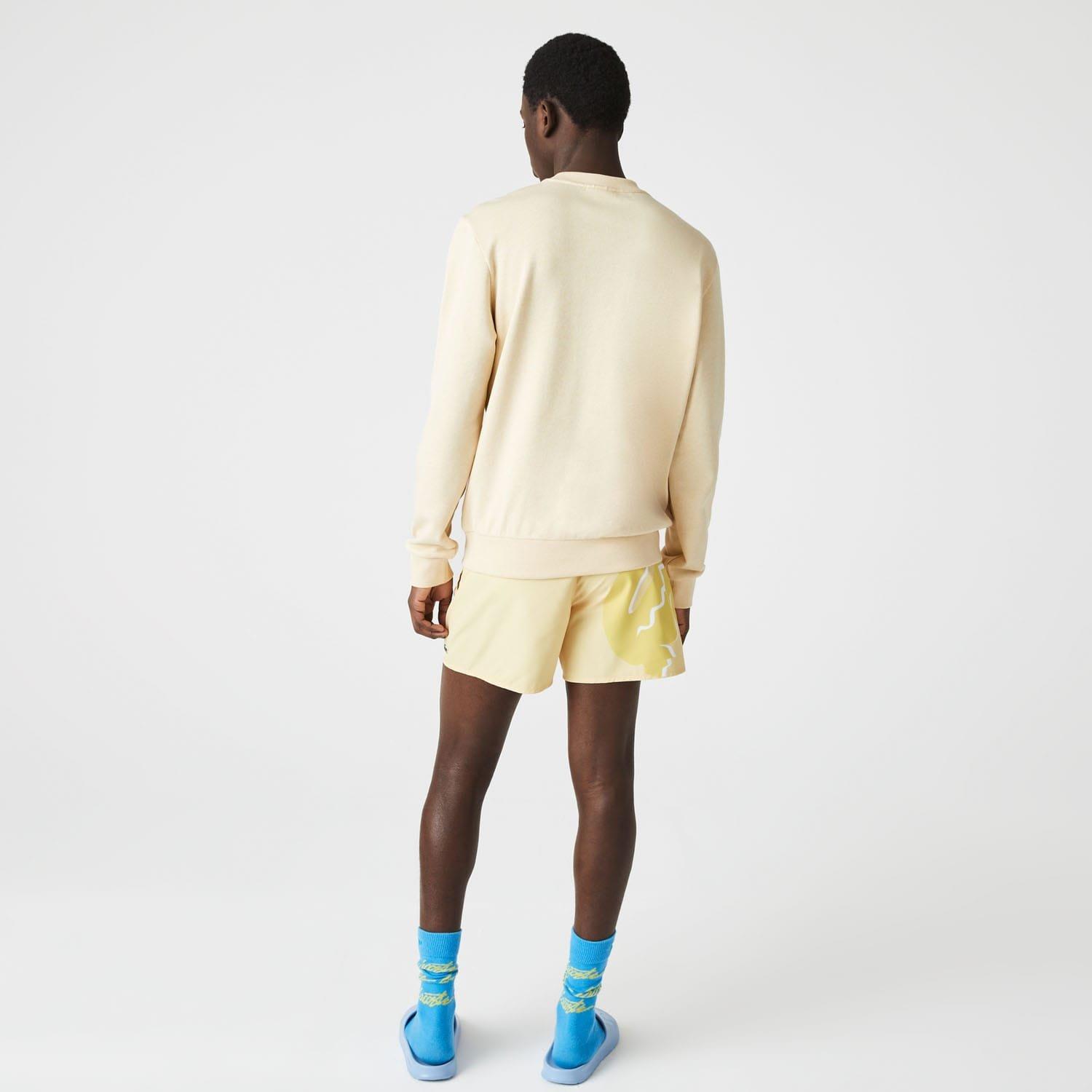 Yellow - Lacoste - Classic Fit Big Logo Sweatshirt - 2