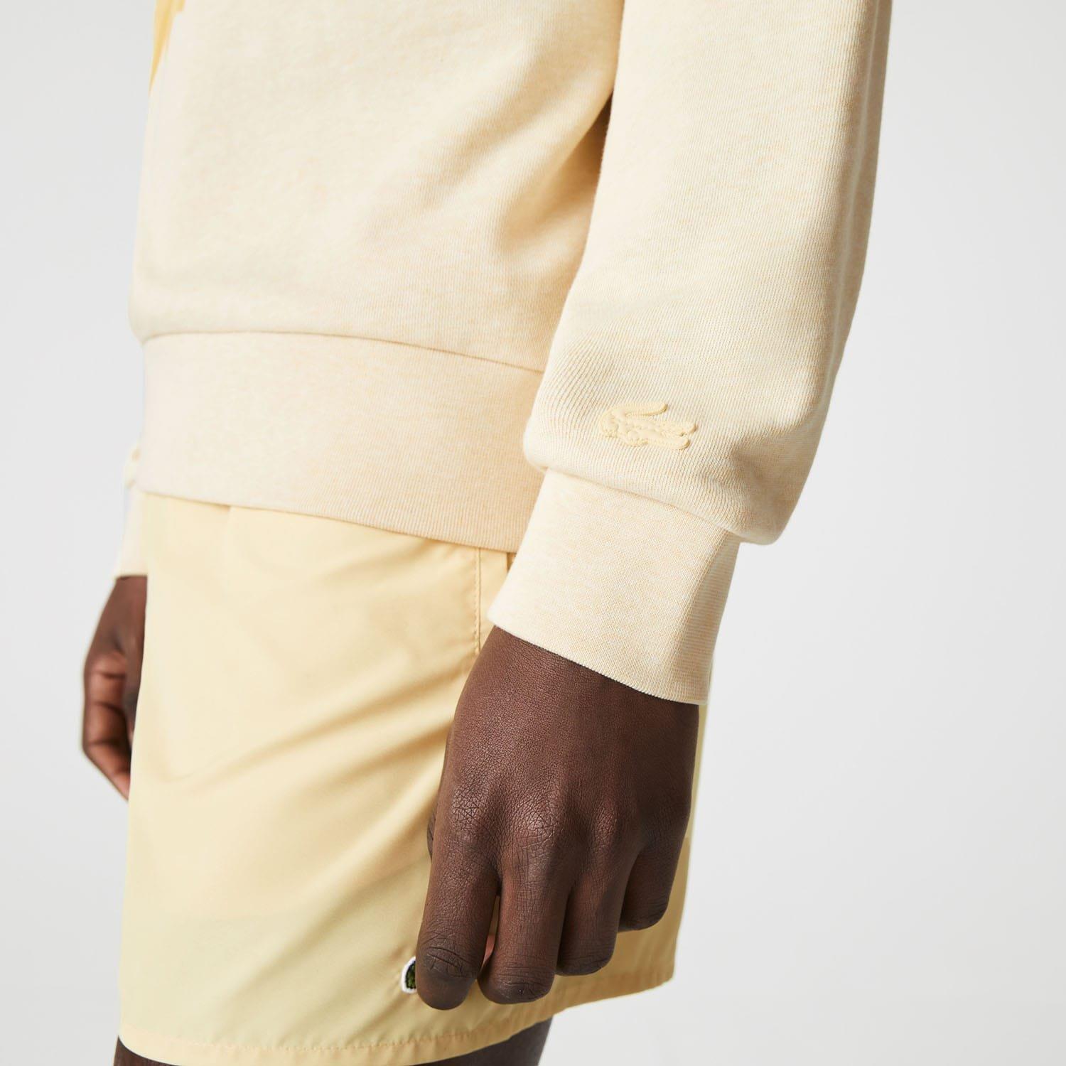 Yellow - Lacoste - Classic Fit Big Logo Sweatshirt - 5