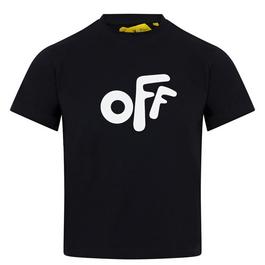 Off White Boys Rounded T Shirt