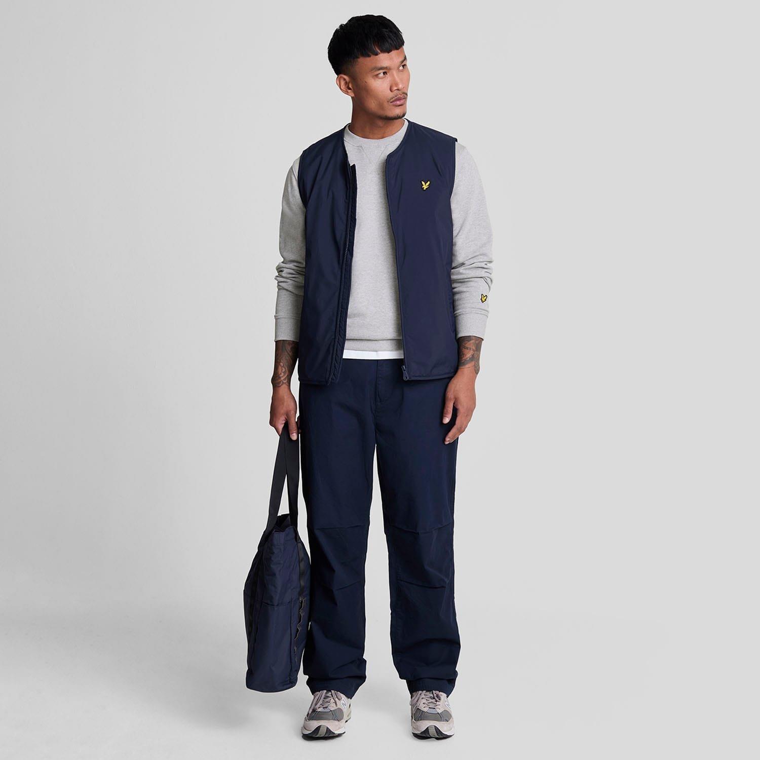 Grey - Lyle and Scott - Thistle Flora Printed Crewneck Sweatshirt - 2