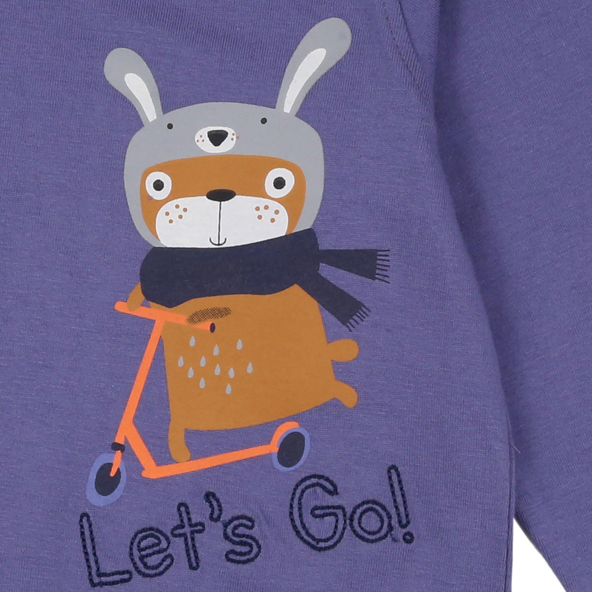 Blue - Lilly and Sid - Regular Fit Scooter T-Shirt - 4