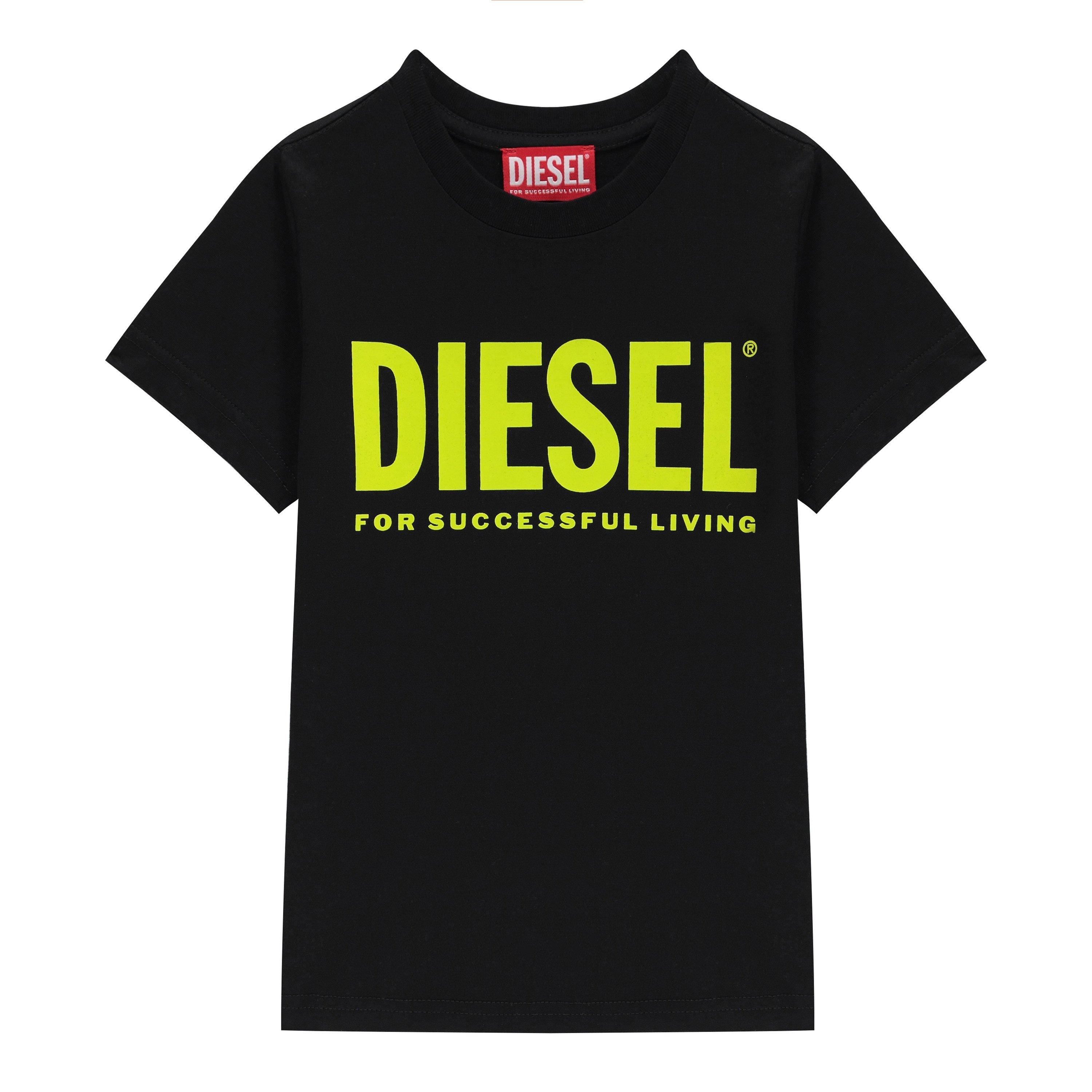 Blk/Fluo K90AA - Diesel - Just Logo T-Shirt - 1