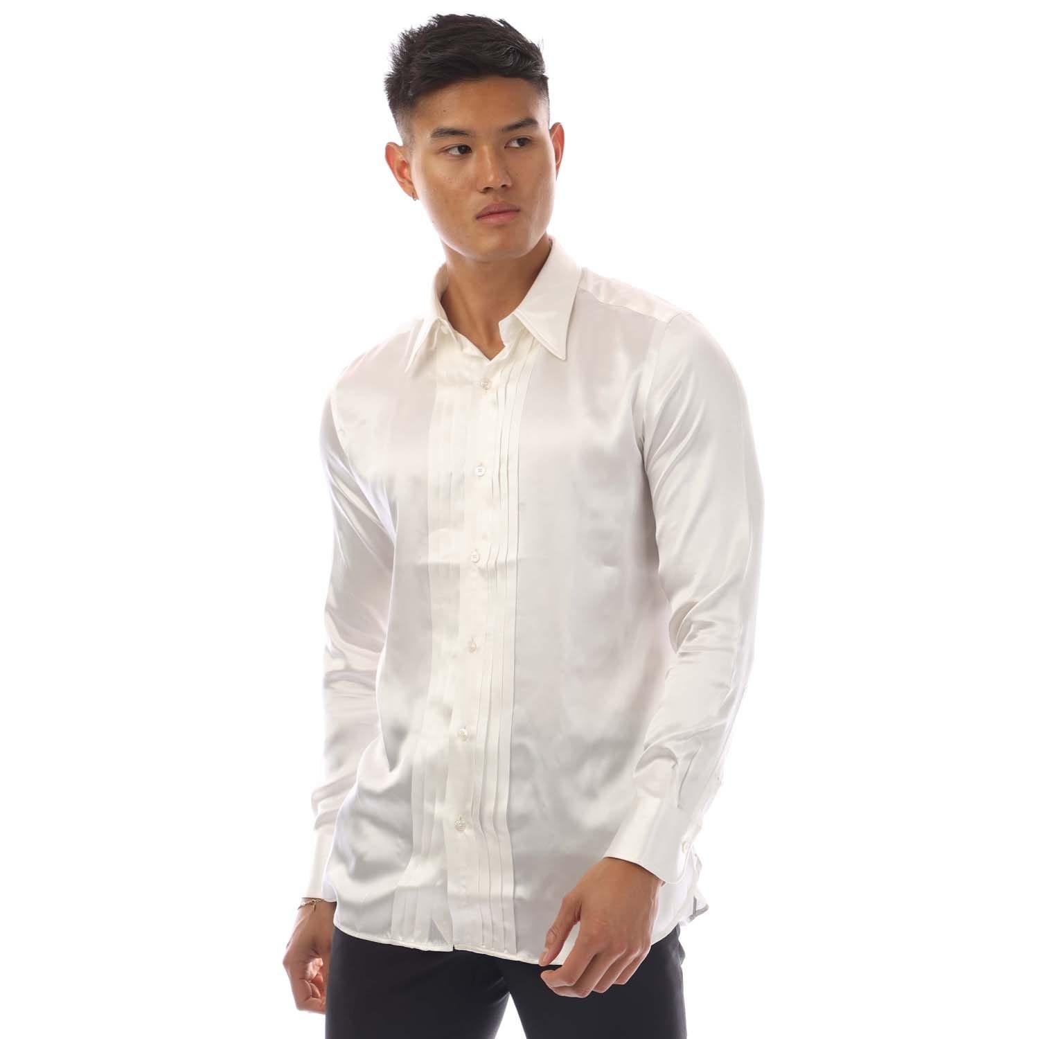 White - Tom Ford - Long Sleeve Dress Shirt - 1