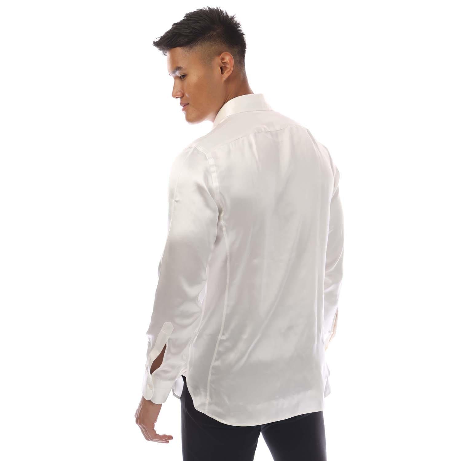 White - Tom Ford - Long Sleeve Dress Shirt - 3