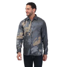 Ted Baker Mordun Long Sleeve Abstract Butterfly Print Shirt