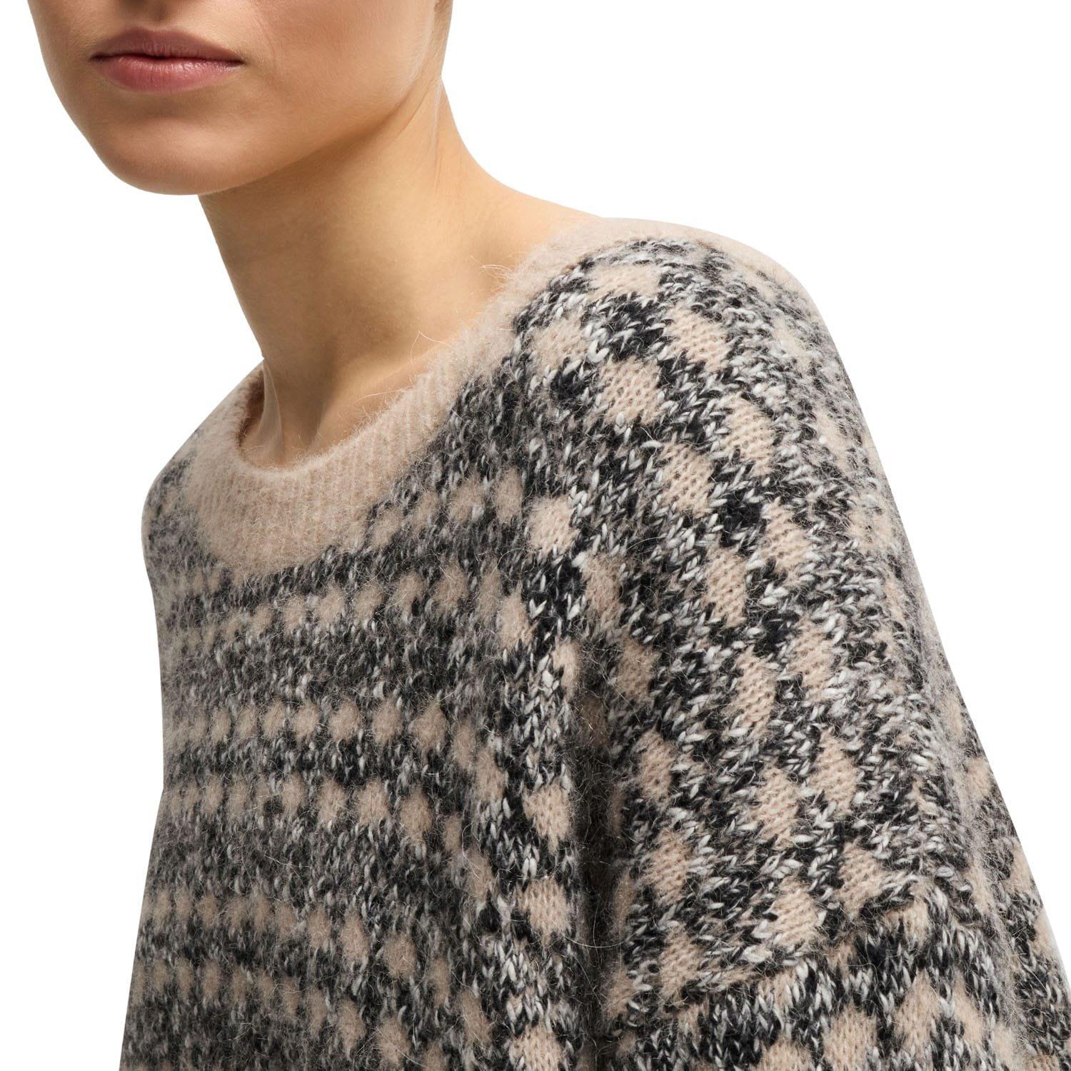 Beige - Boss - Fernade Jacquard-Knit Sweater - 3