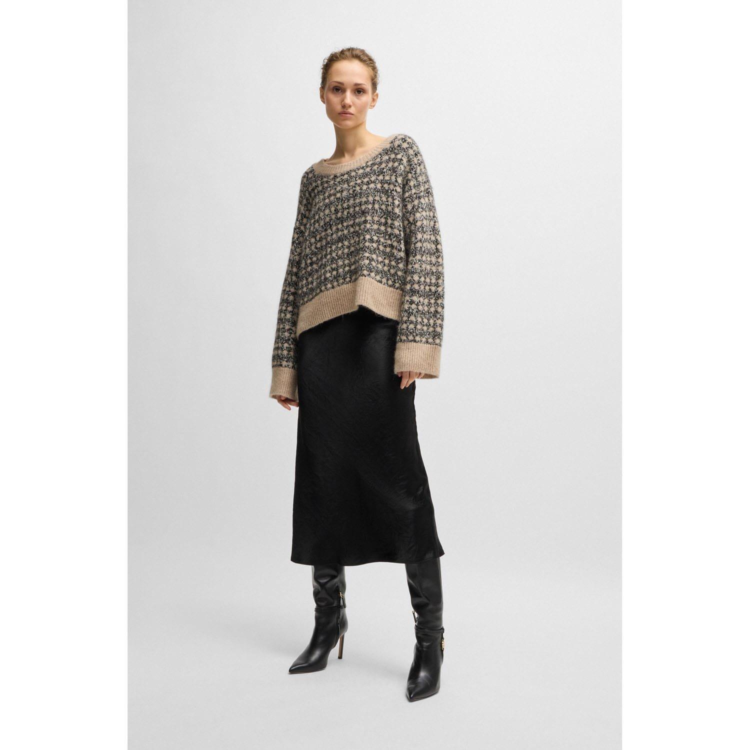 Beige - Boss - Fernade Jacquard-Knit Sweater - 4