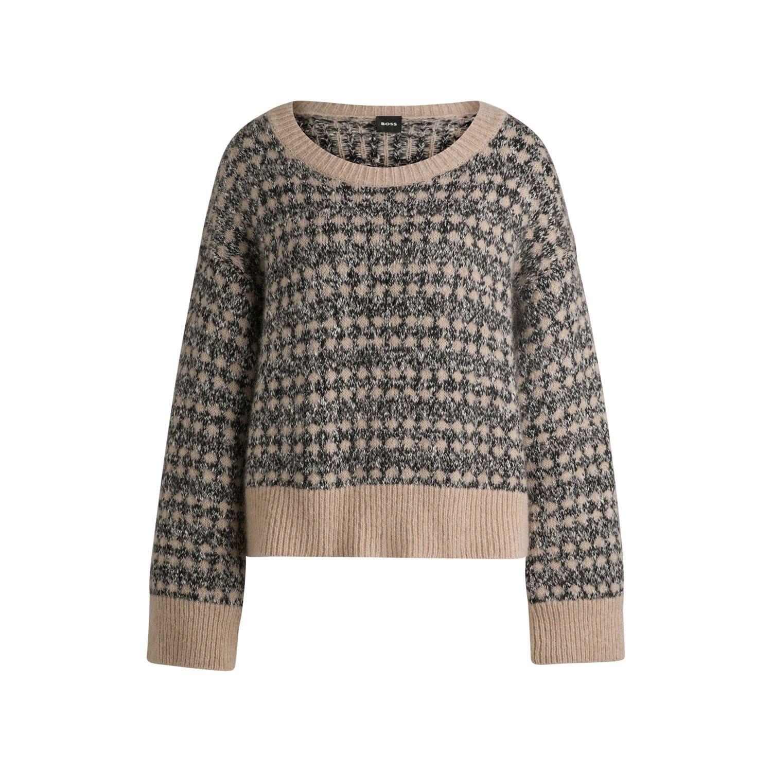 Beige - Boss - Fernade Jacquard-Knit Sweater - 5