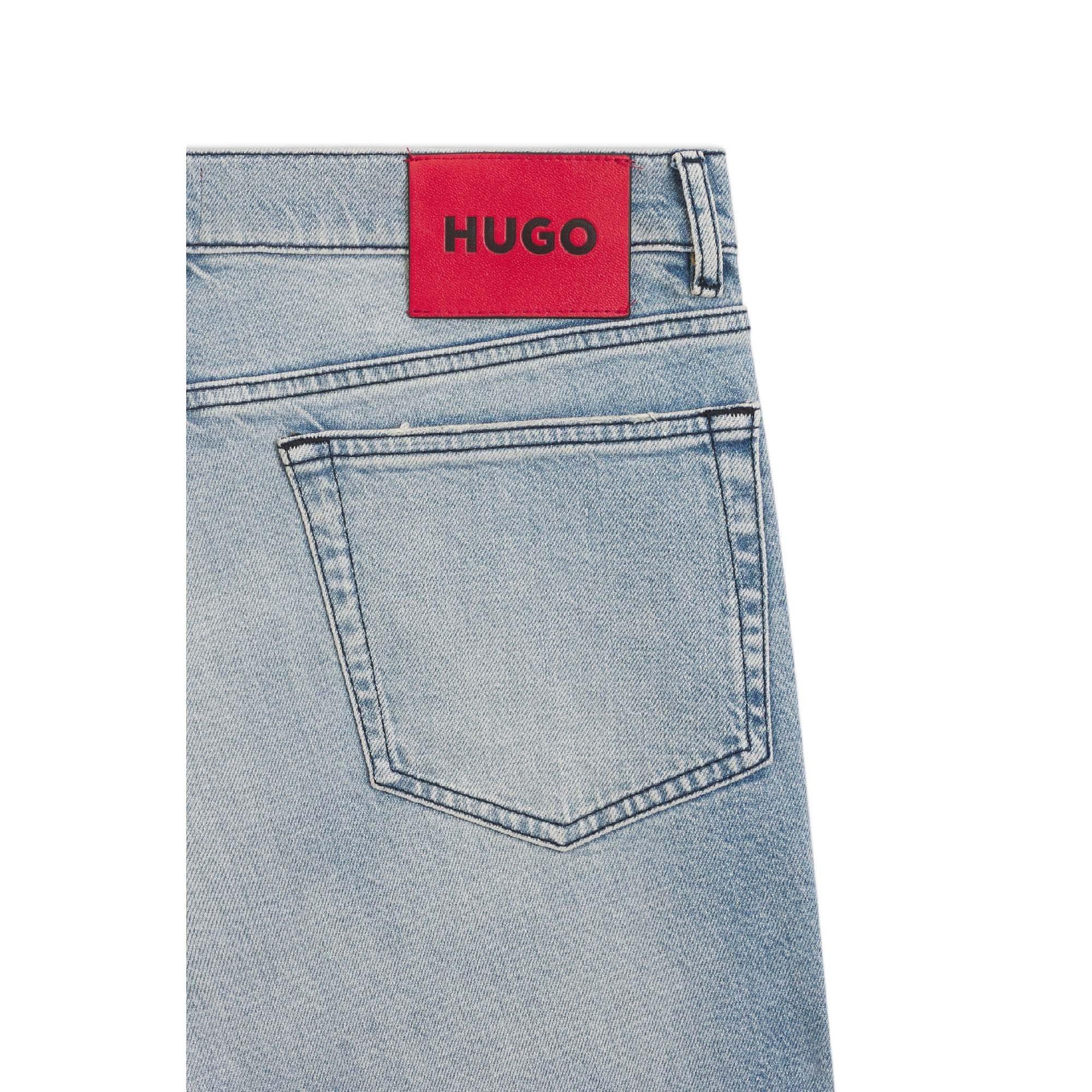 Turquoise - Hugo - 708 Slim-Fit Jeans - 6