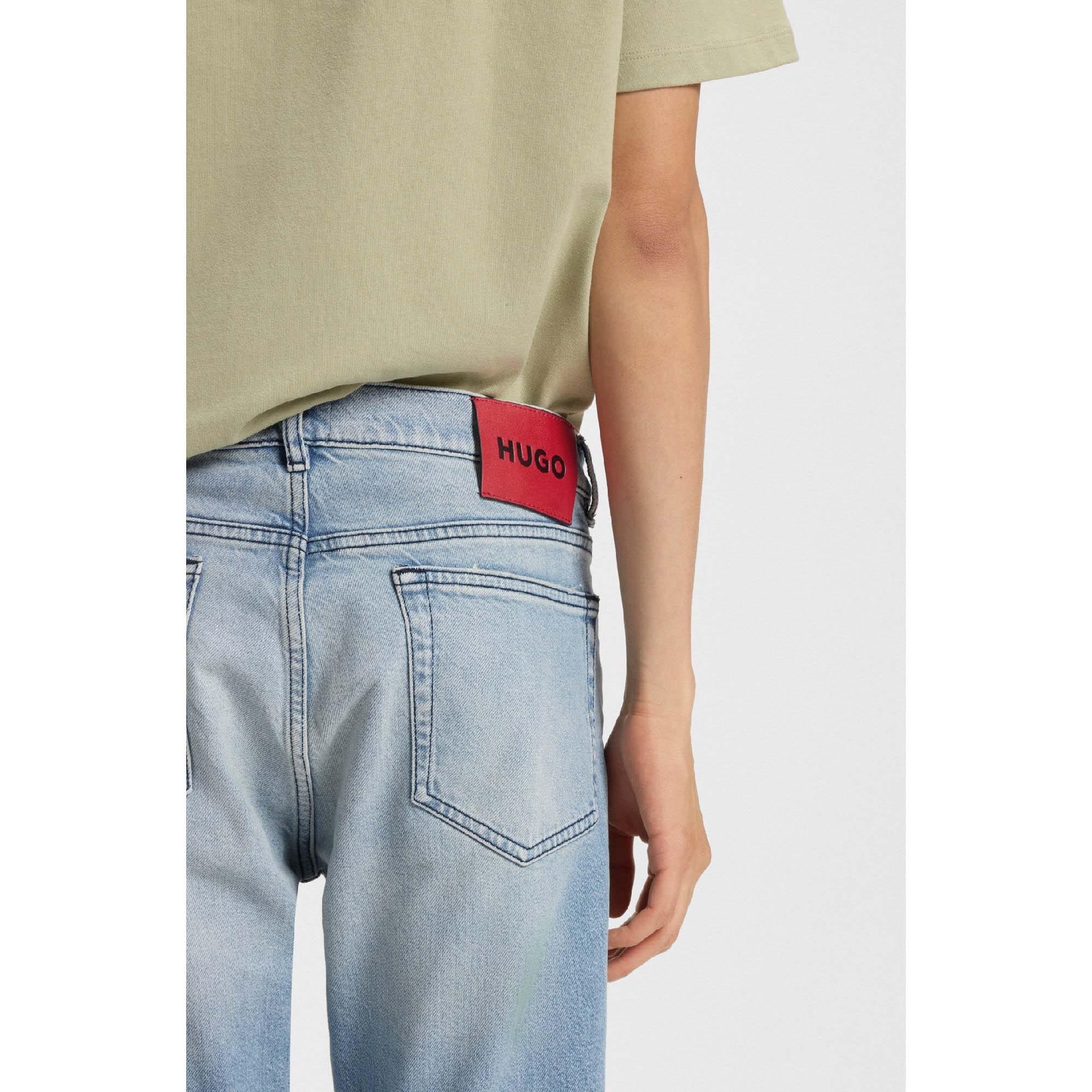 Turquoise - Hugo - 708 Slim-Fit Jeans - 8