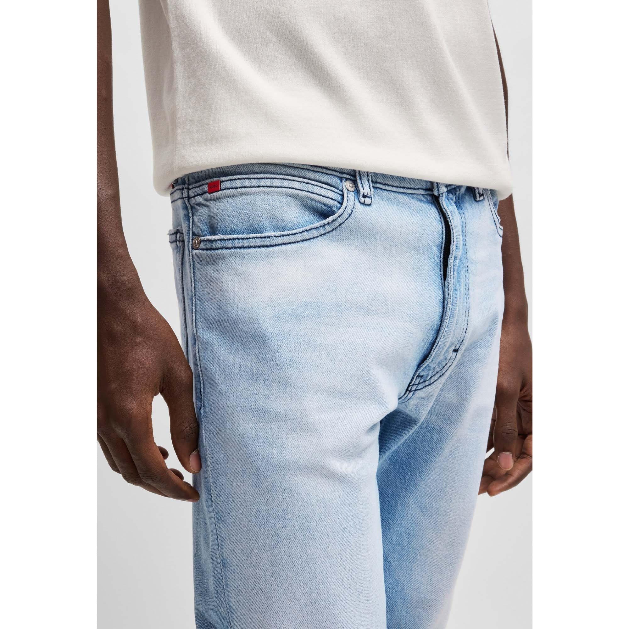 Turquoise - Hugo - 708 Slim-Fit Jeans - 9