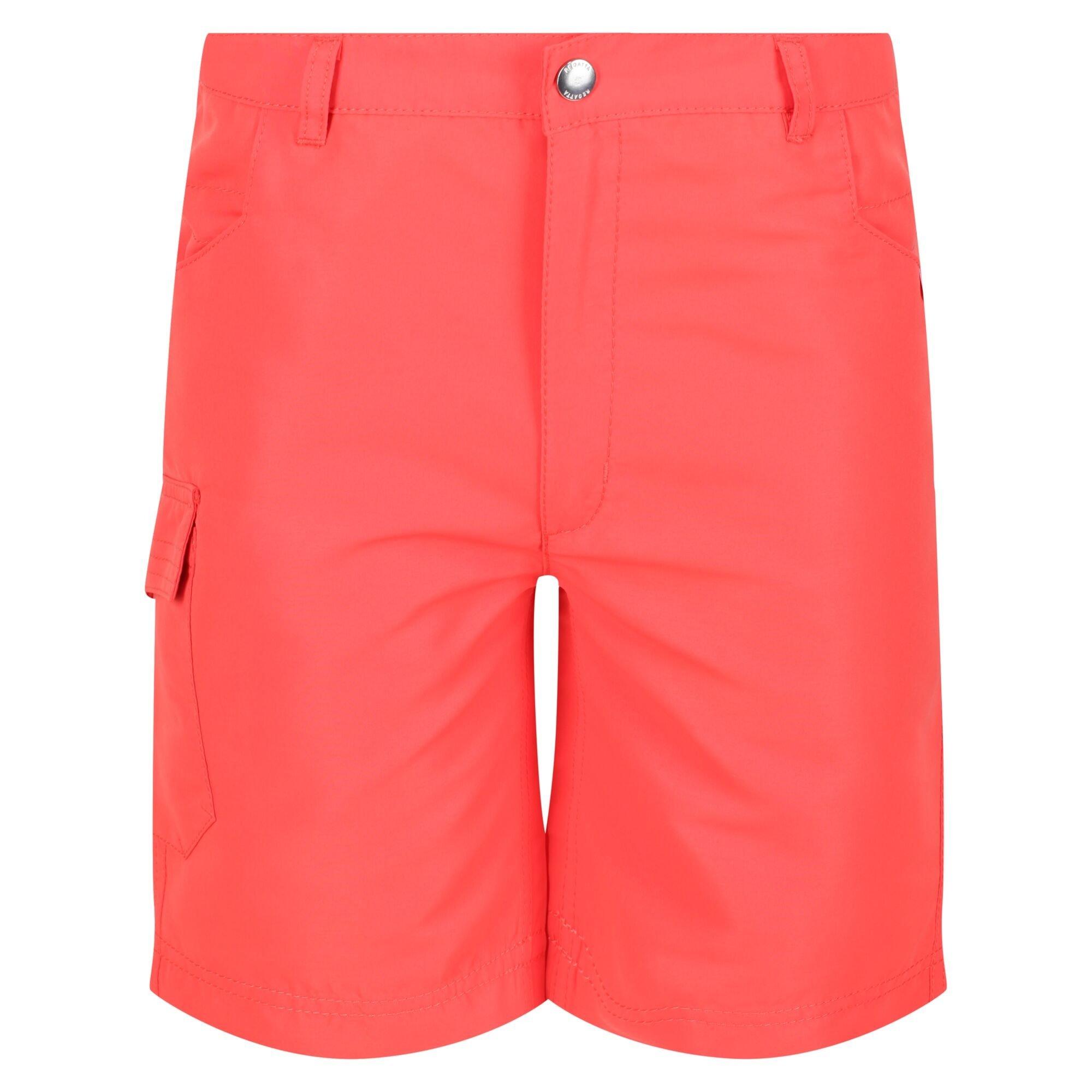 Neon Peach - Regatta - Kids Sorcer II Cargo Walking Shorts - 9
