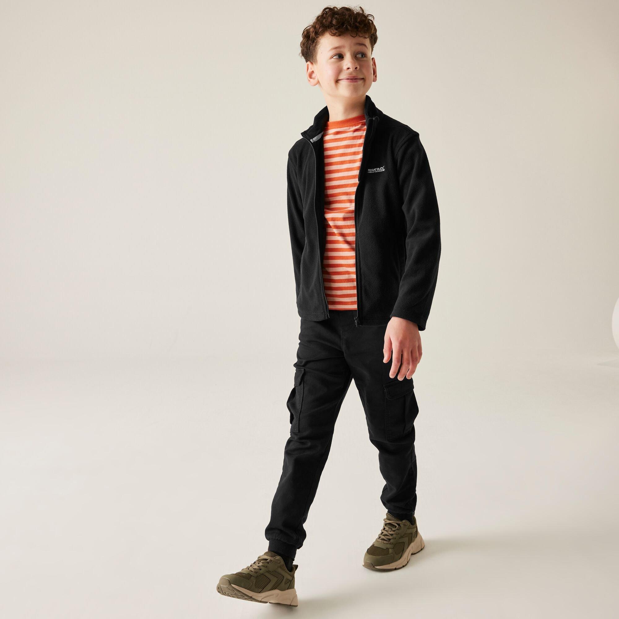 Black/Black - Regatta - Kids King II Anti-Pill Fleece - 3