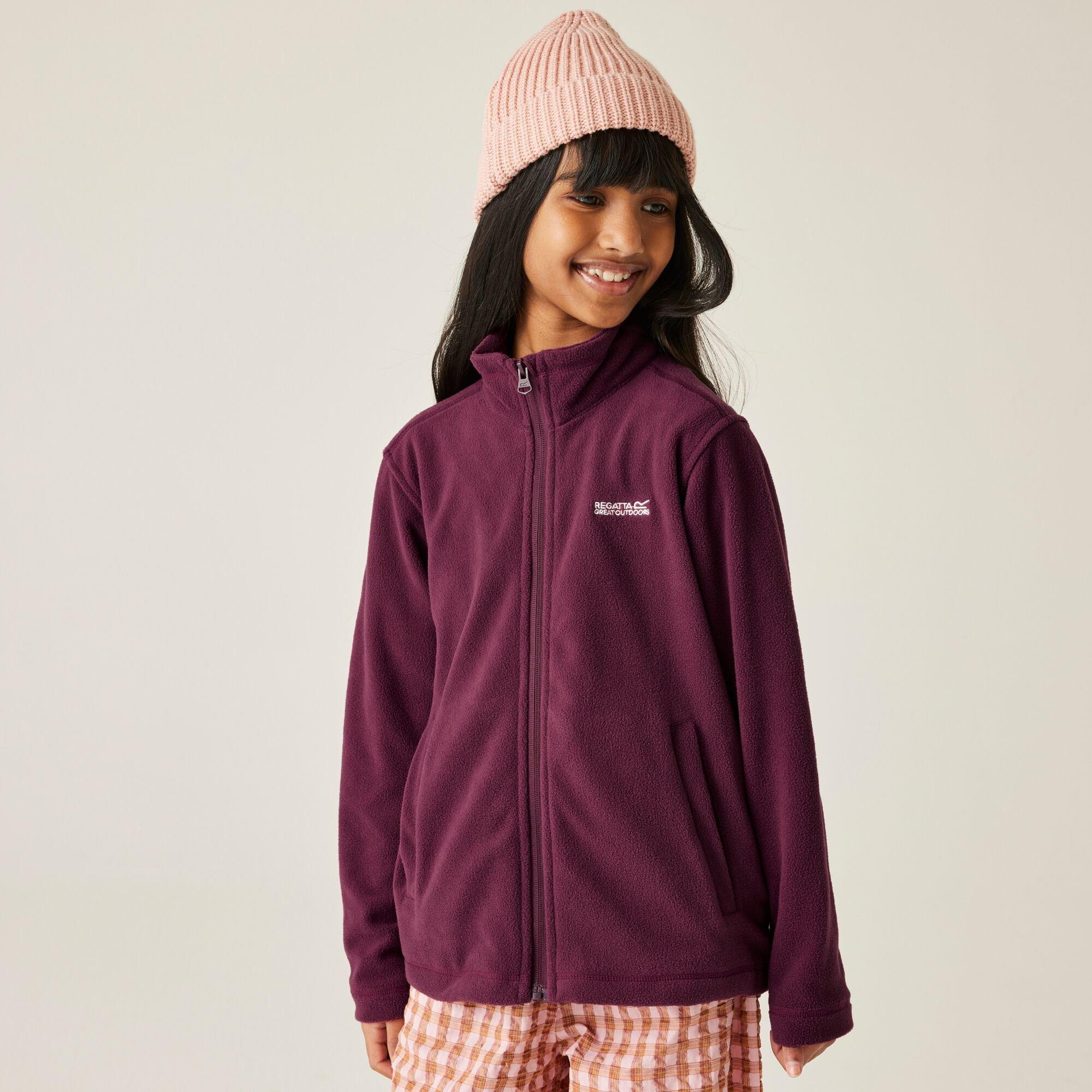 Regatta  Kids King Ii Lightweight Full Zip Fleece - Fig Purple - 11-12yrs