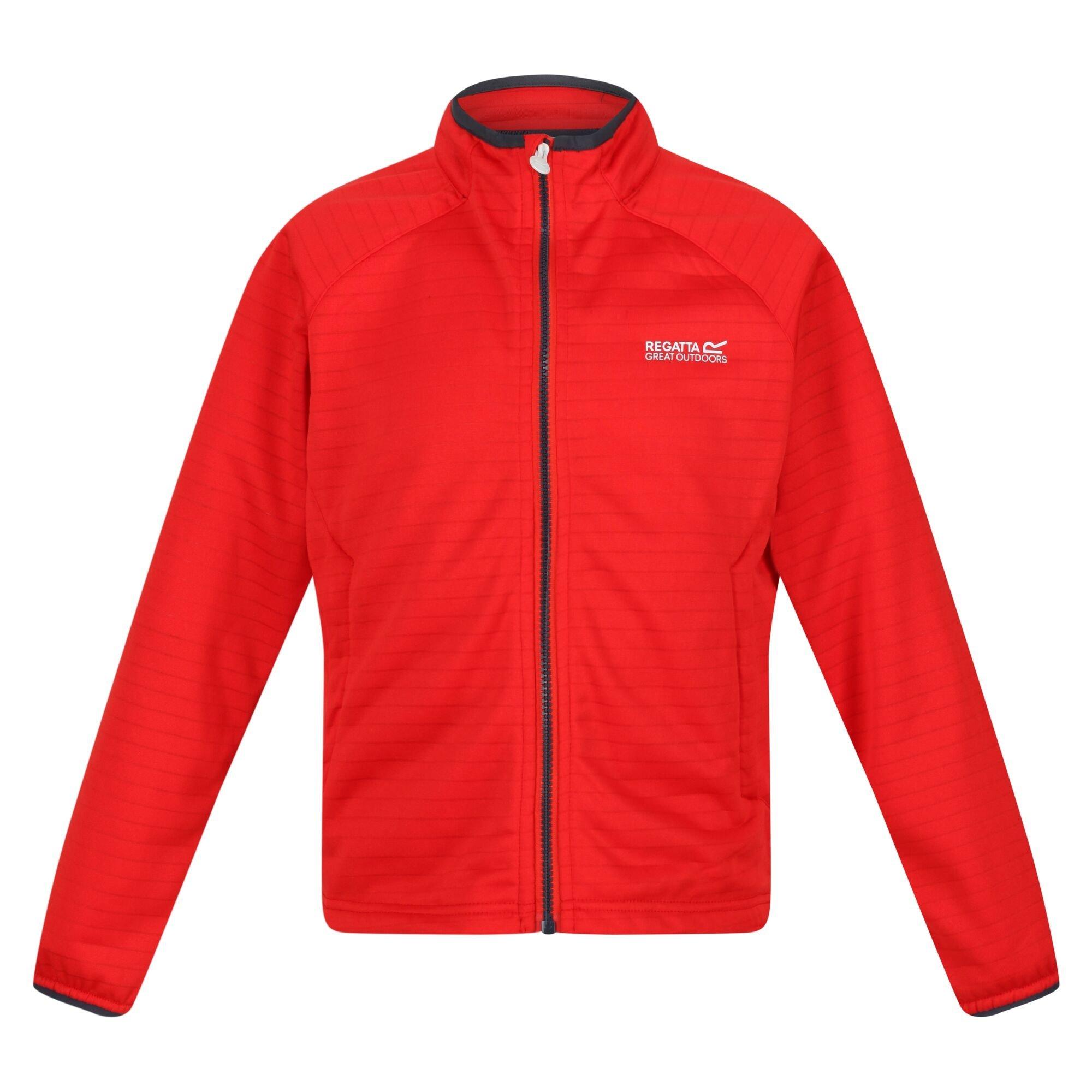 Fiery Red - Regatta - Unisex Kids Highton Lite II Stretch Reflective Softshell Jacket - 9