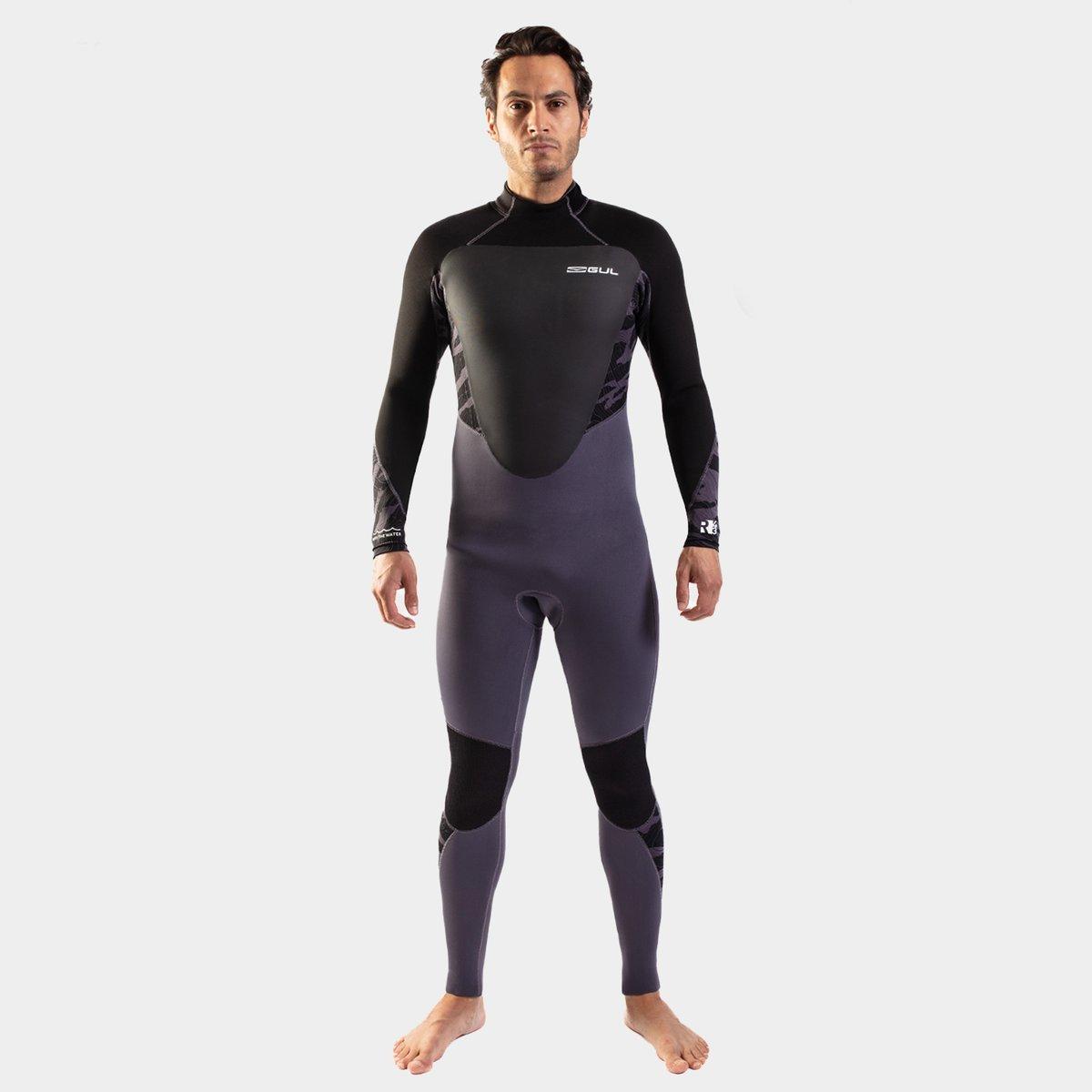 Gul  Response 5/3Mm Blindstitched Mens Full Wetsuit - Grey/Black - ML
