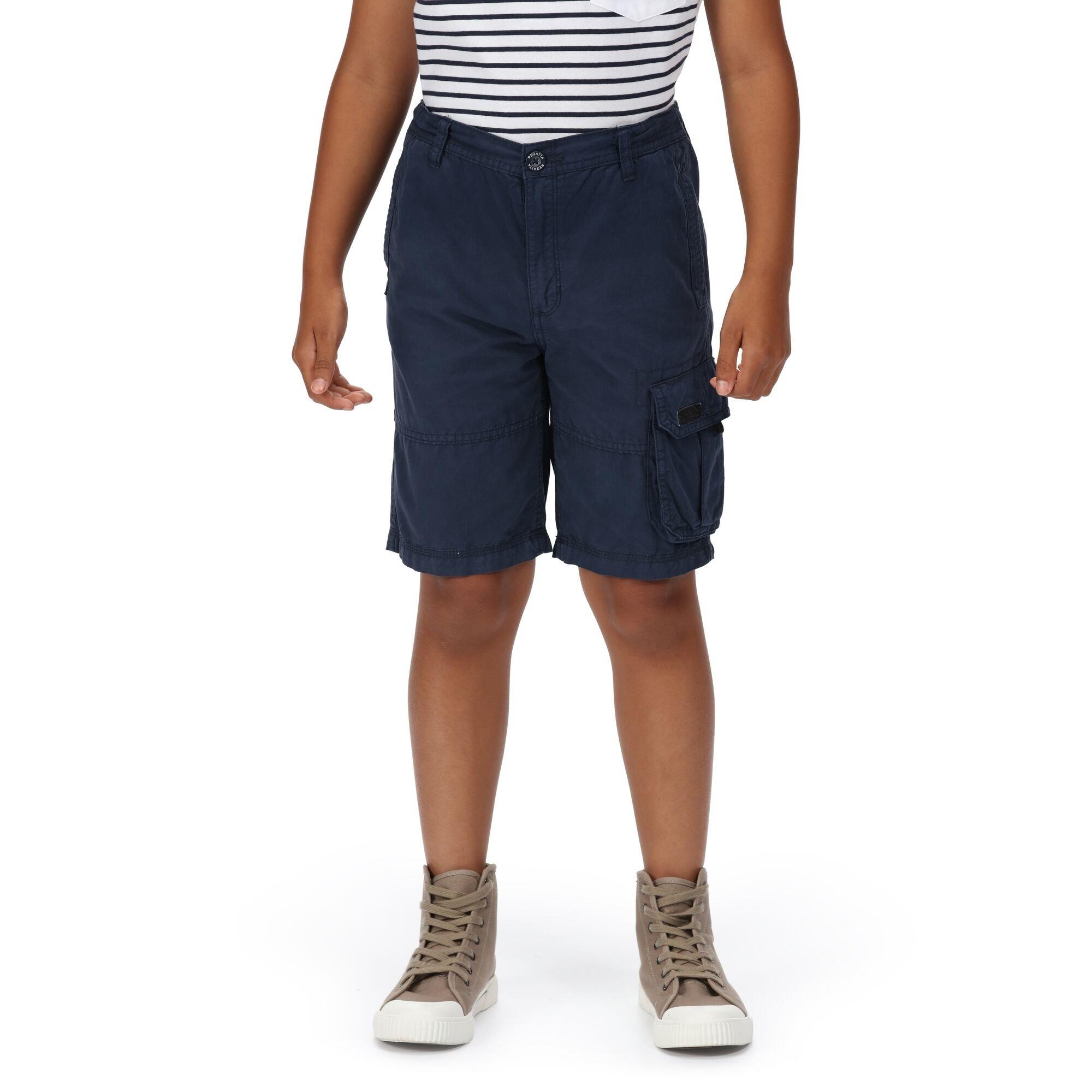 Navy - Regatta - Kids Shorewalk Cargo Shorts - 4